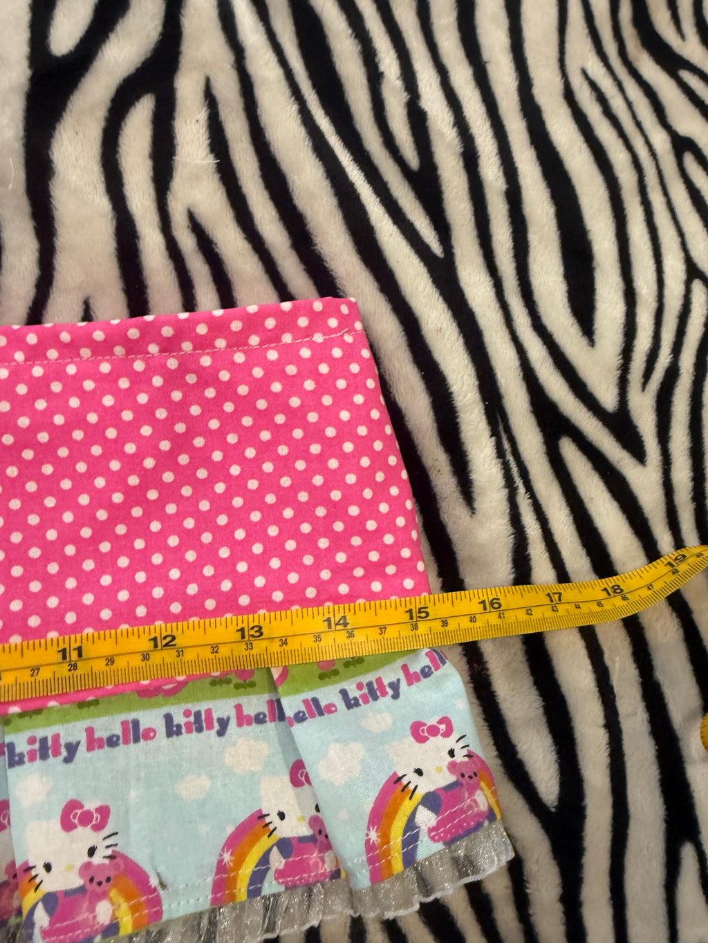 polka dot hello kitty mini skirt size xxs