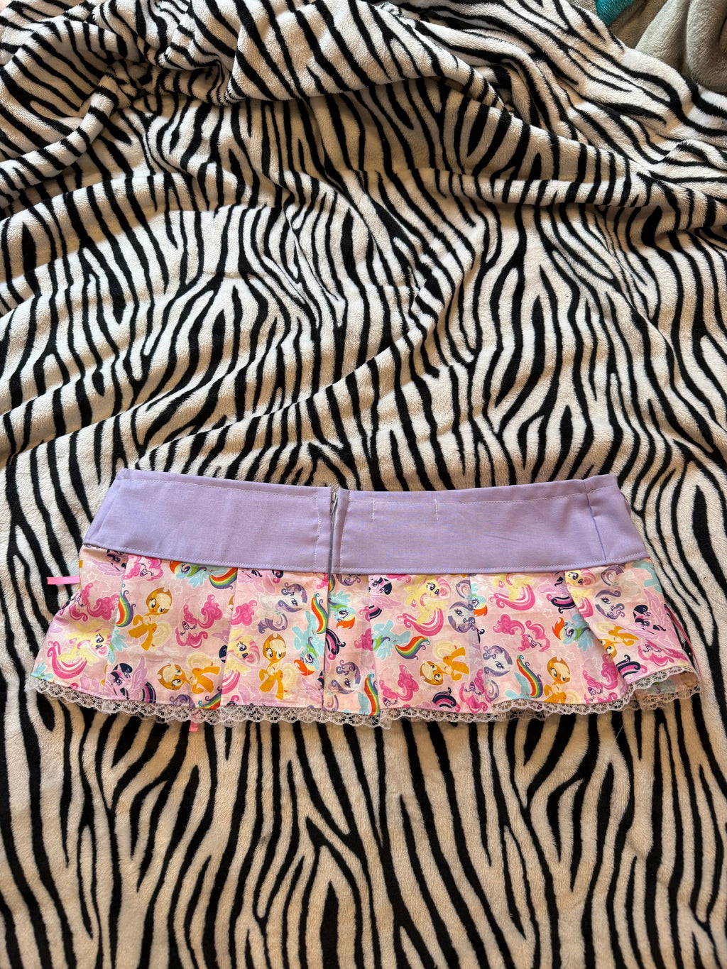 purple & pink mlp skirt size m