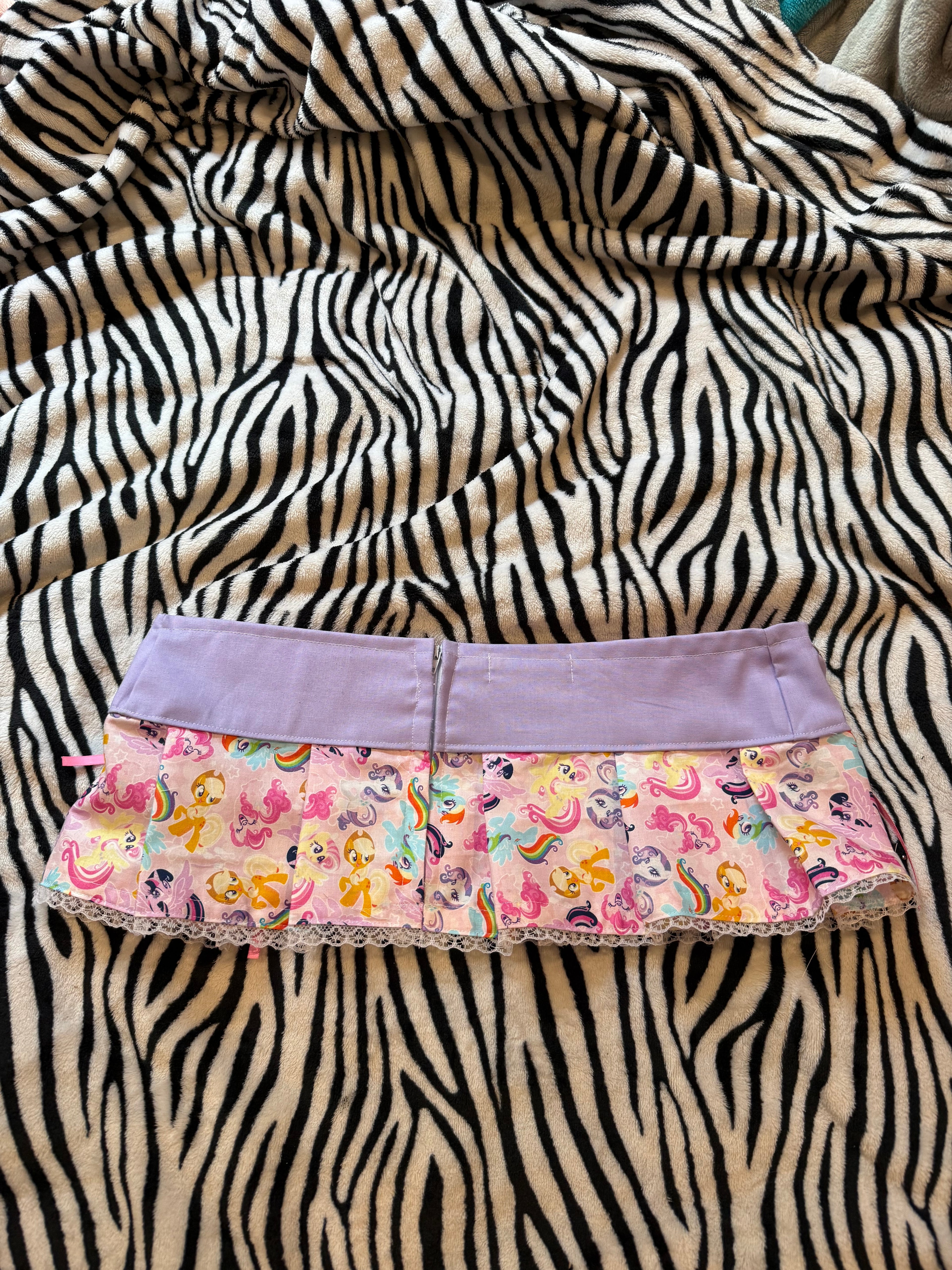 purple & pink mlp skirt size m