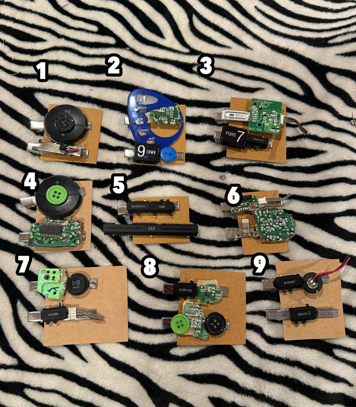 electronic hair clips