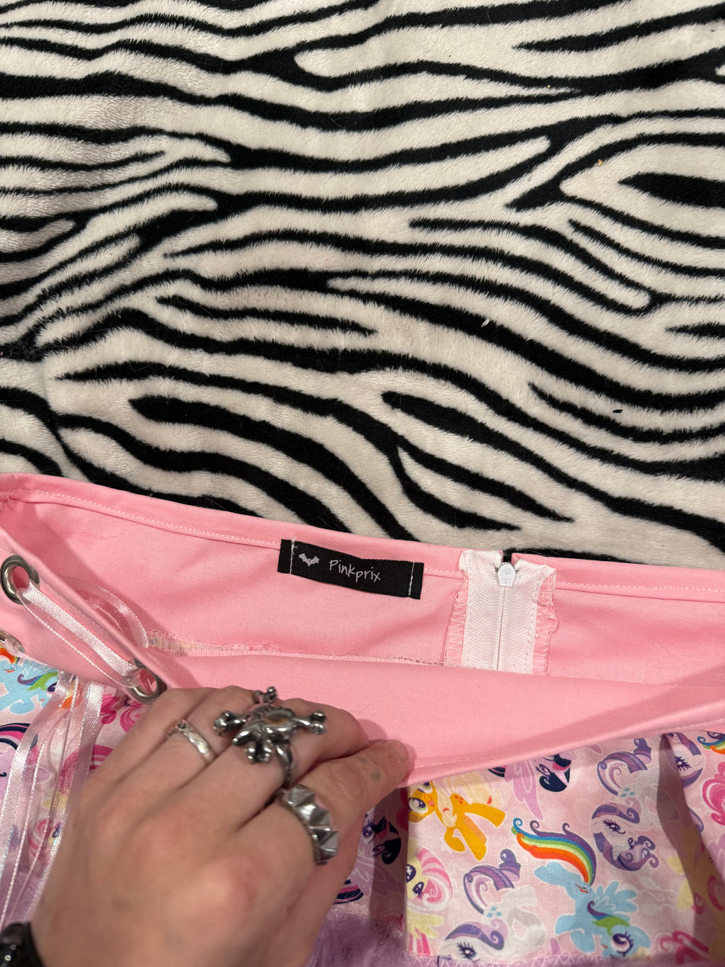 mlp fur skirt size m