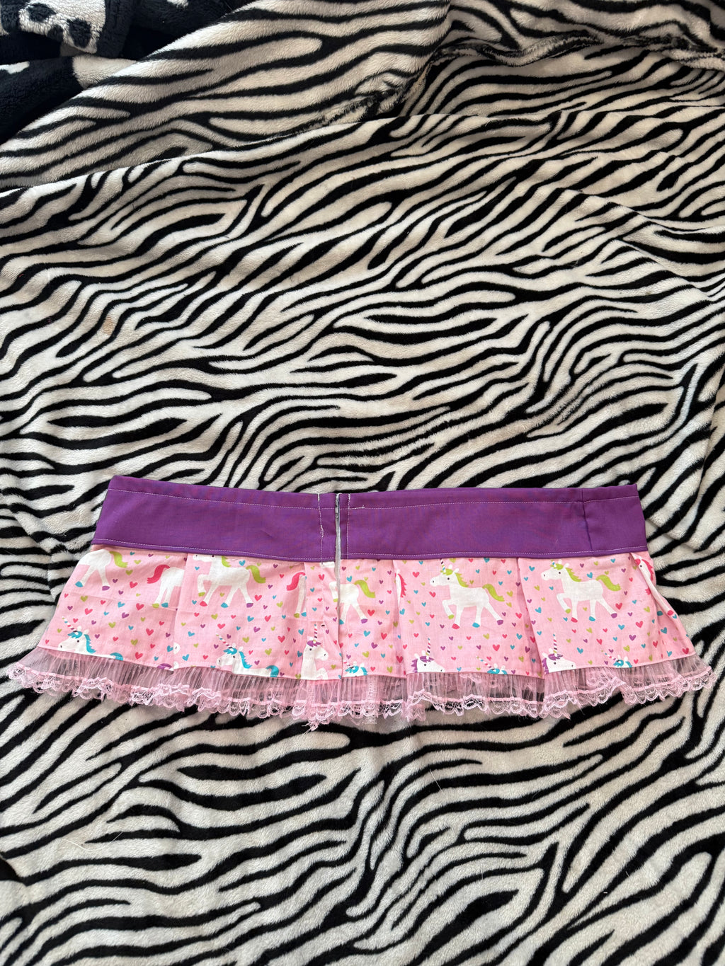 unicorn button skirt size m