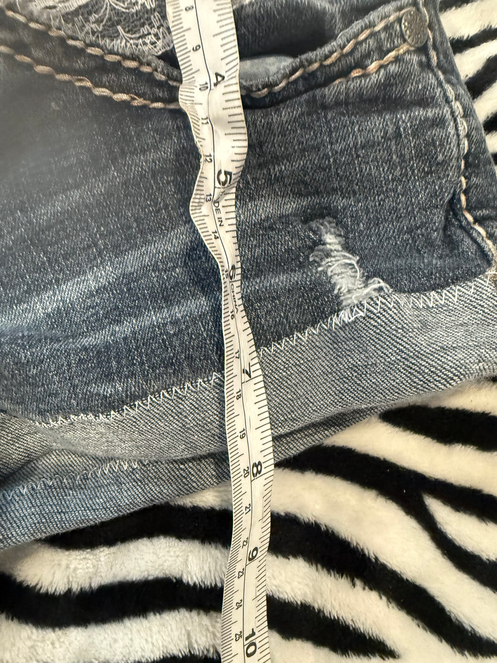 denim lace shorts size xs