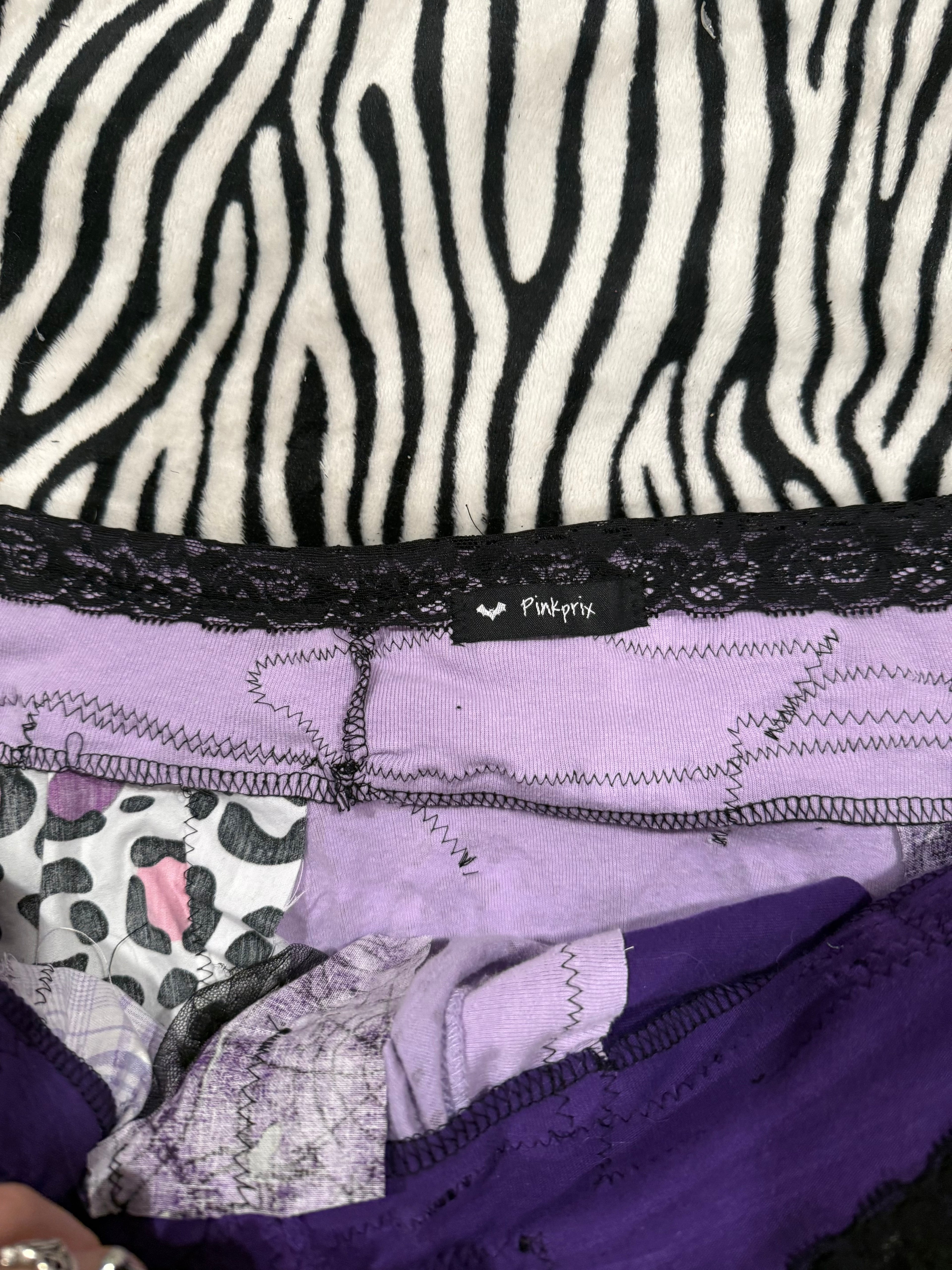 purple scrap skirt size 3xl