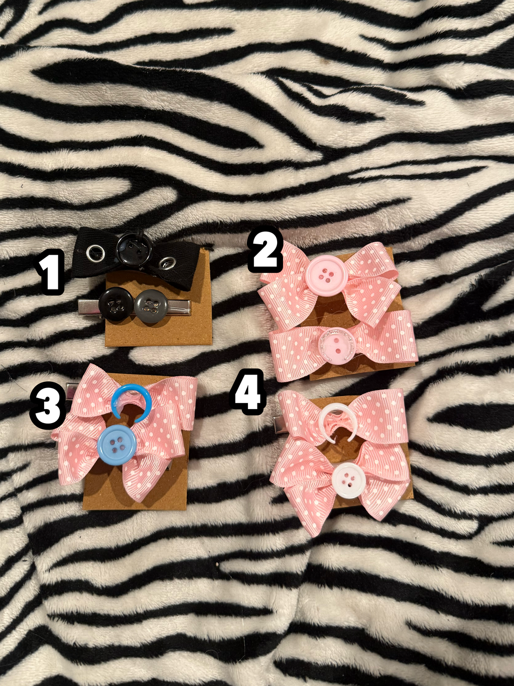 septum bow hair clips