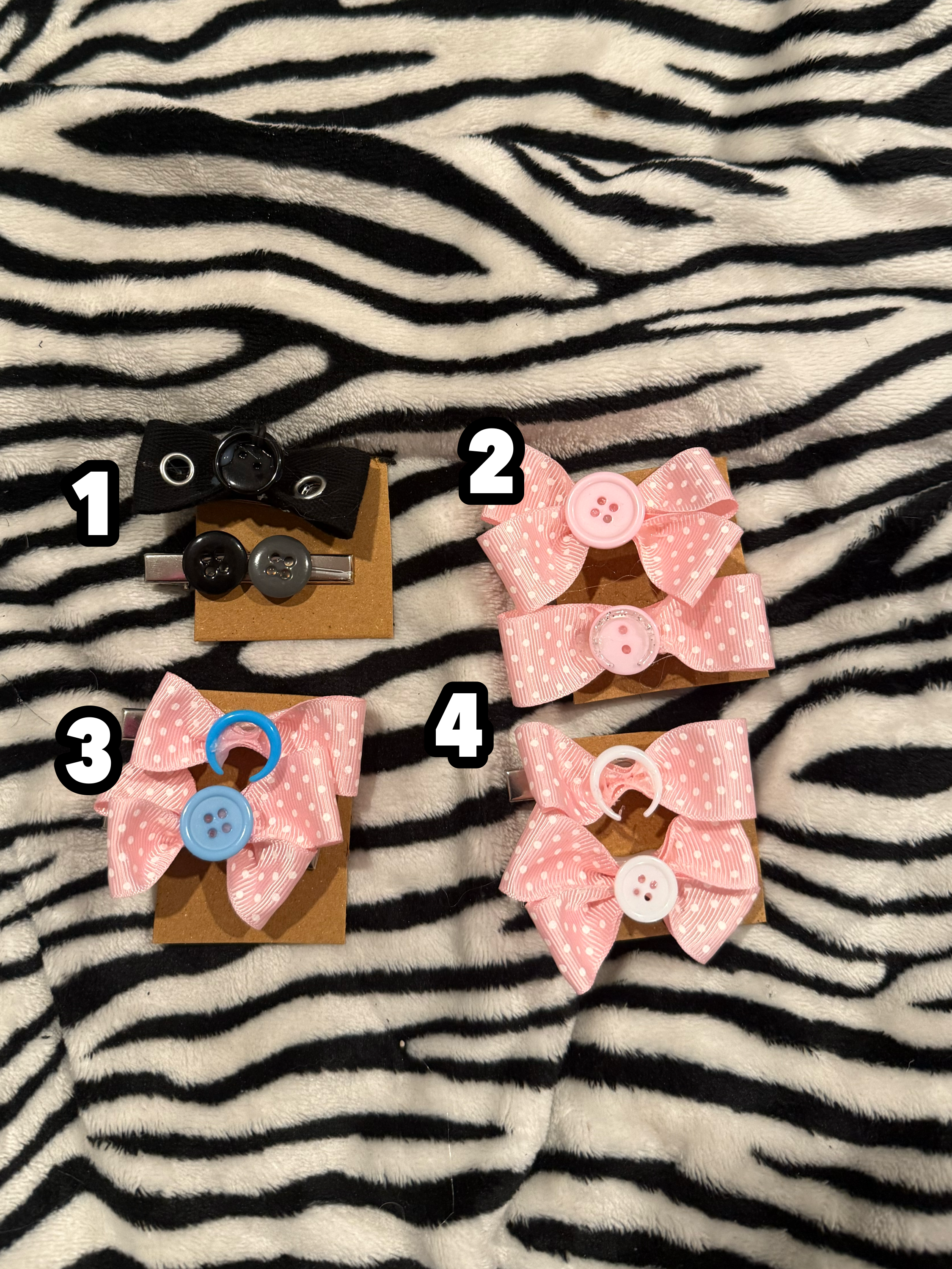 septum bow hair clips
