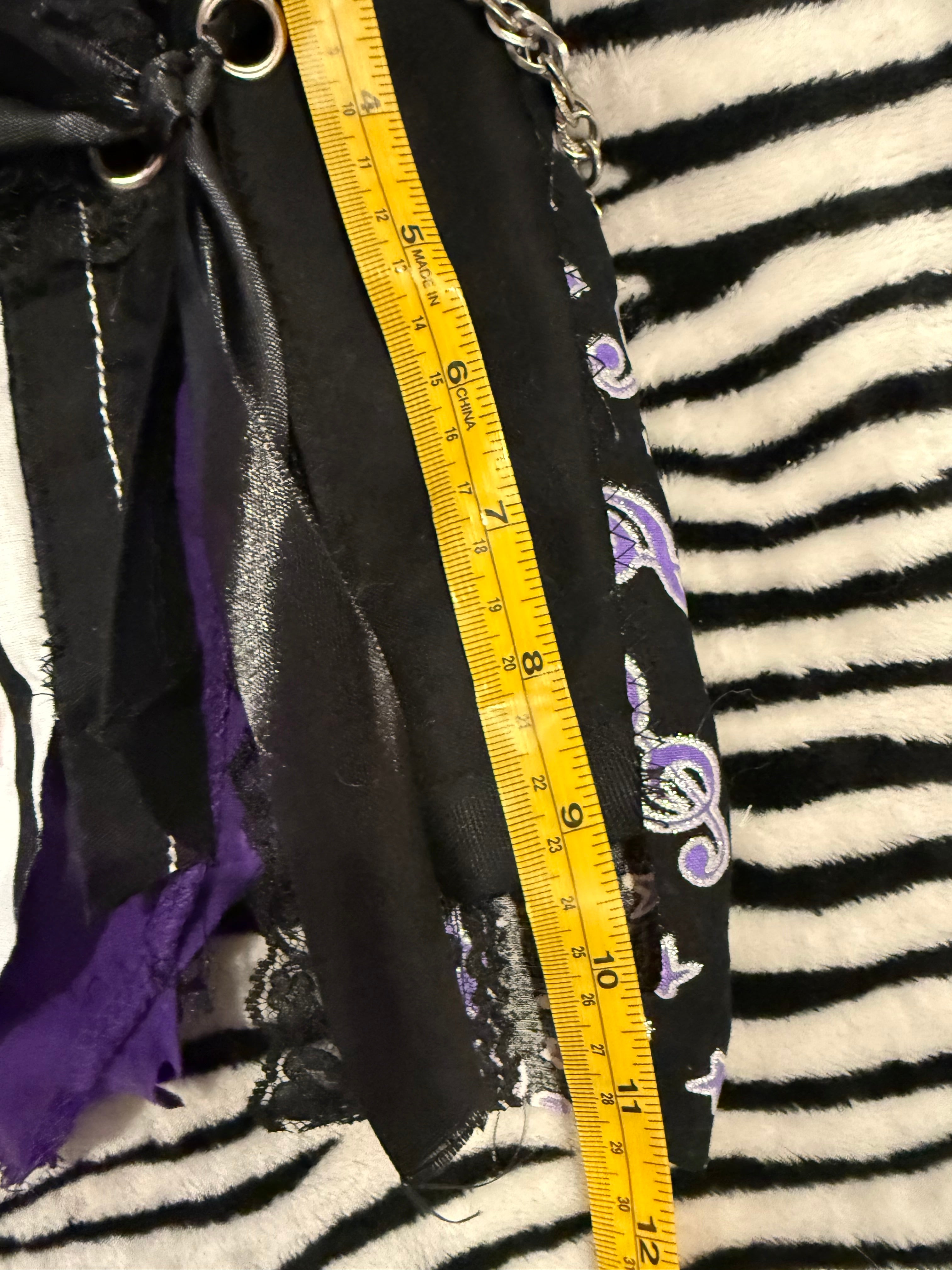 purple scrap skirt size xs/s