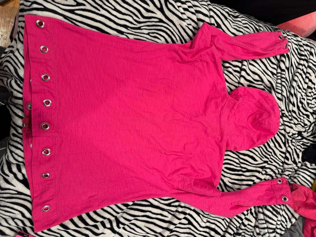 pink Domo zip up size m/l