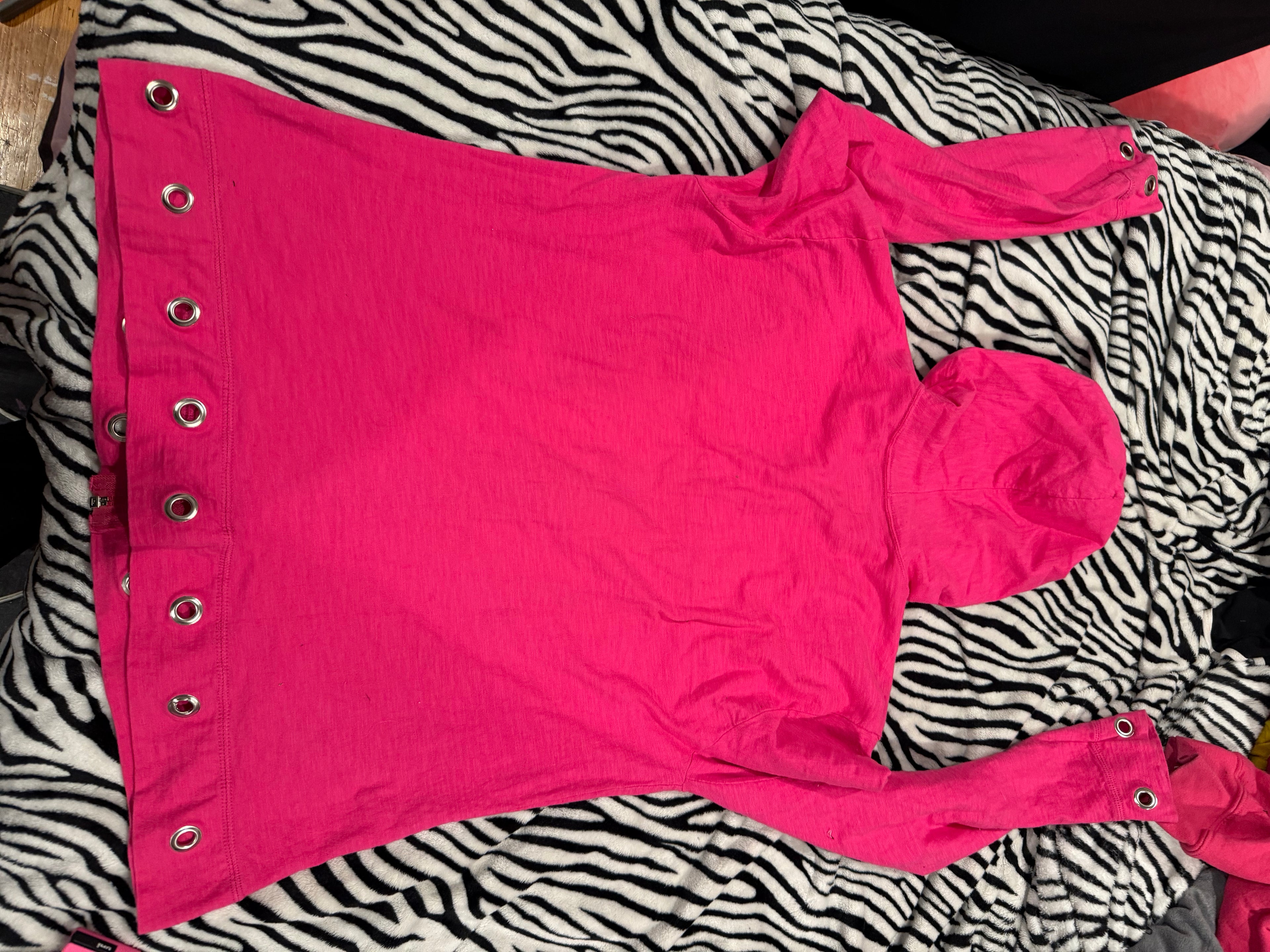 pink Domo zip up size m/l