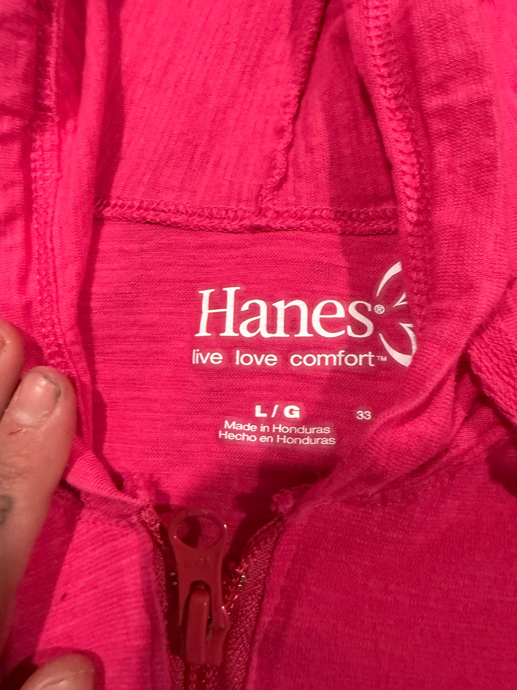 pink Domo zip up size m/l
