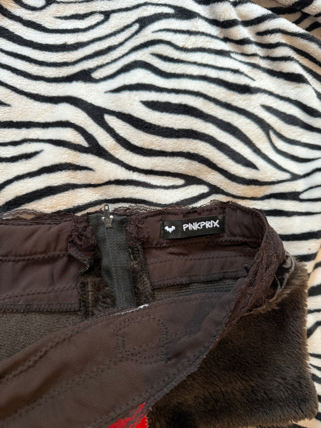 domo fur skirt size xs