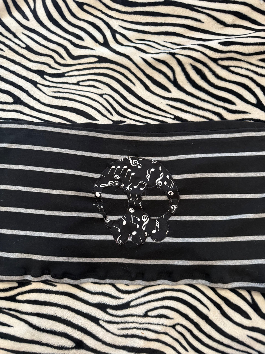 music note striped tube top size xl/2xl
