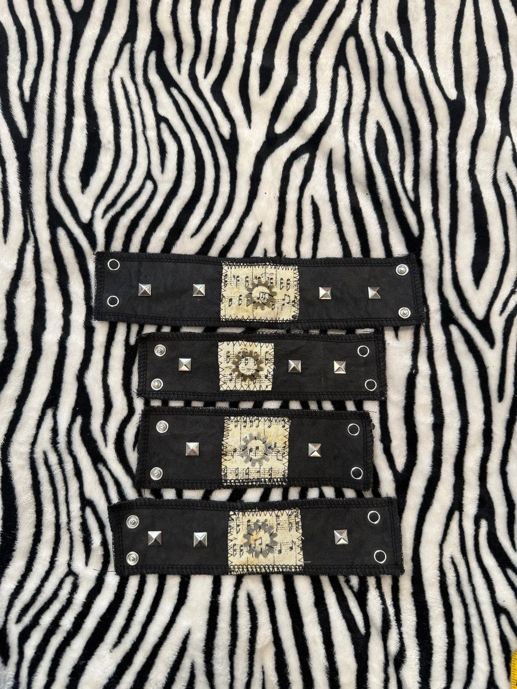 music note studded bracelets