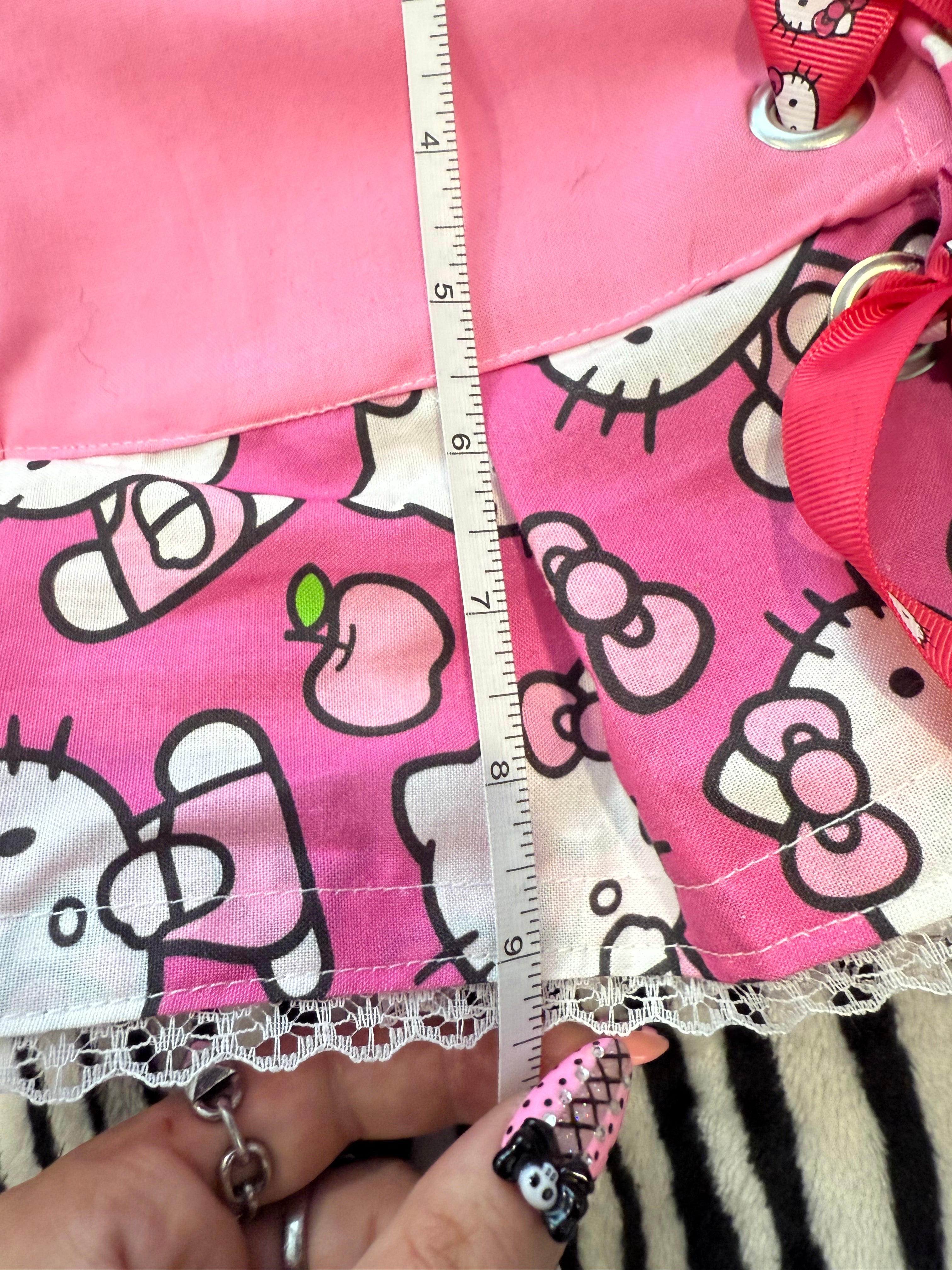 hello kitty lace up skirt size xs/s