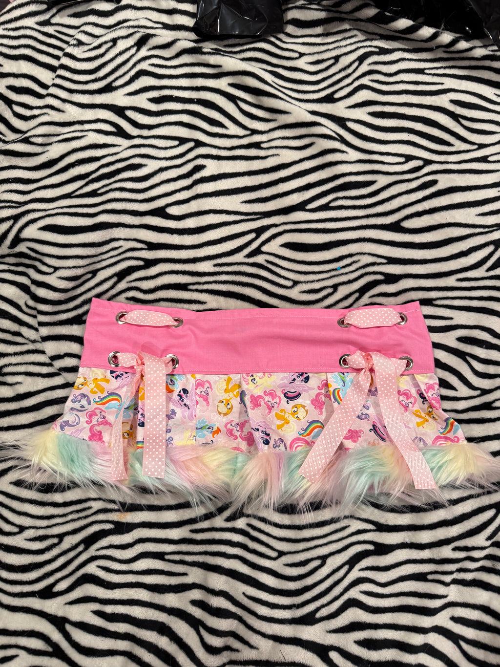 mlp fur skirt size xs/s