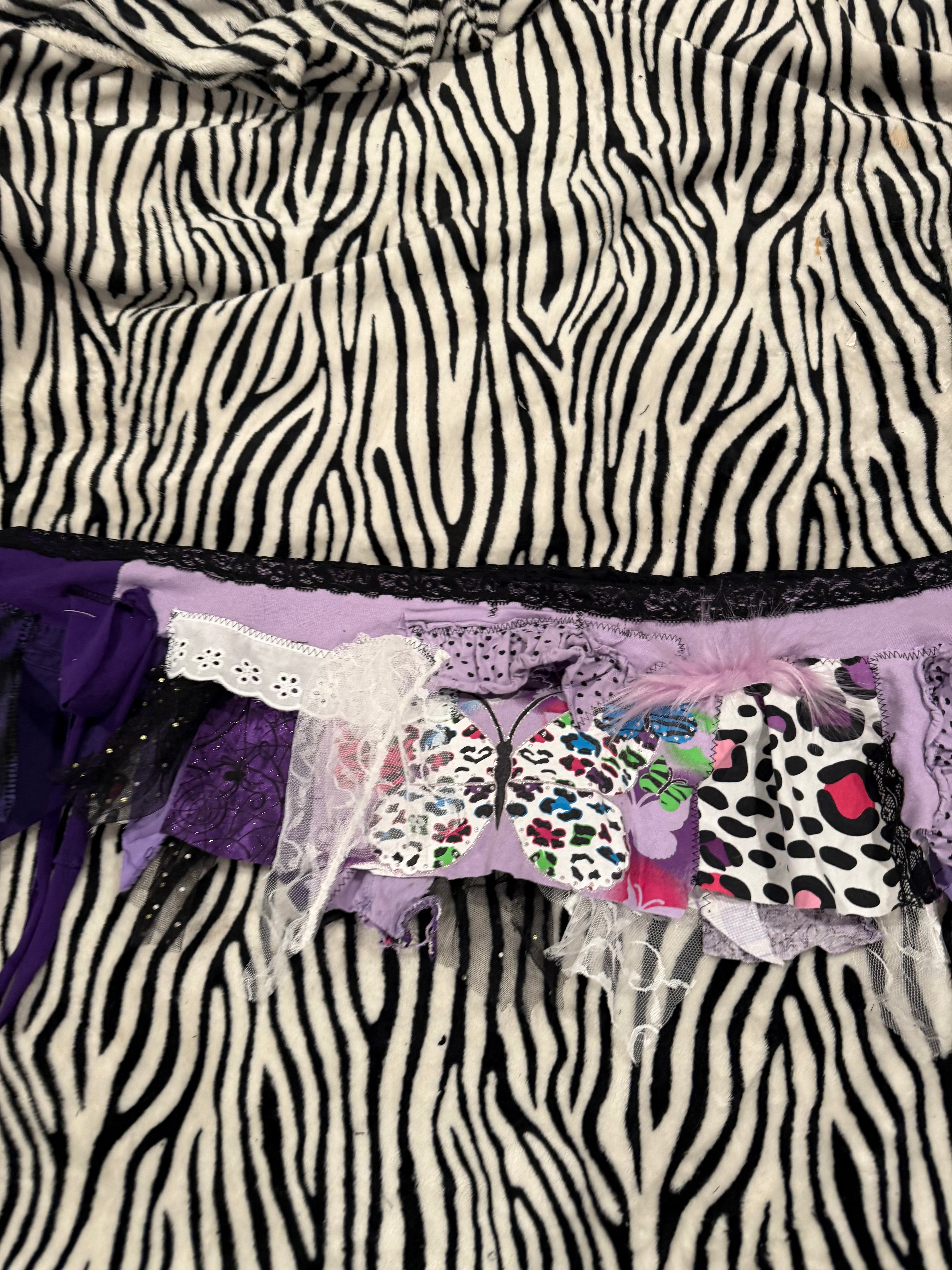 purple scrap skirt size 3xl