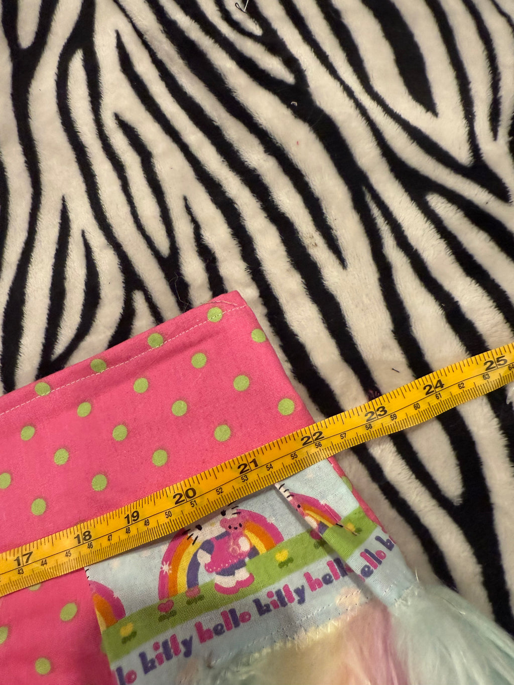 hello kitty polka dot fur skirt size xl