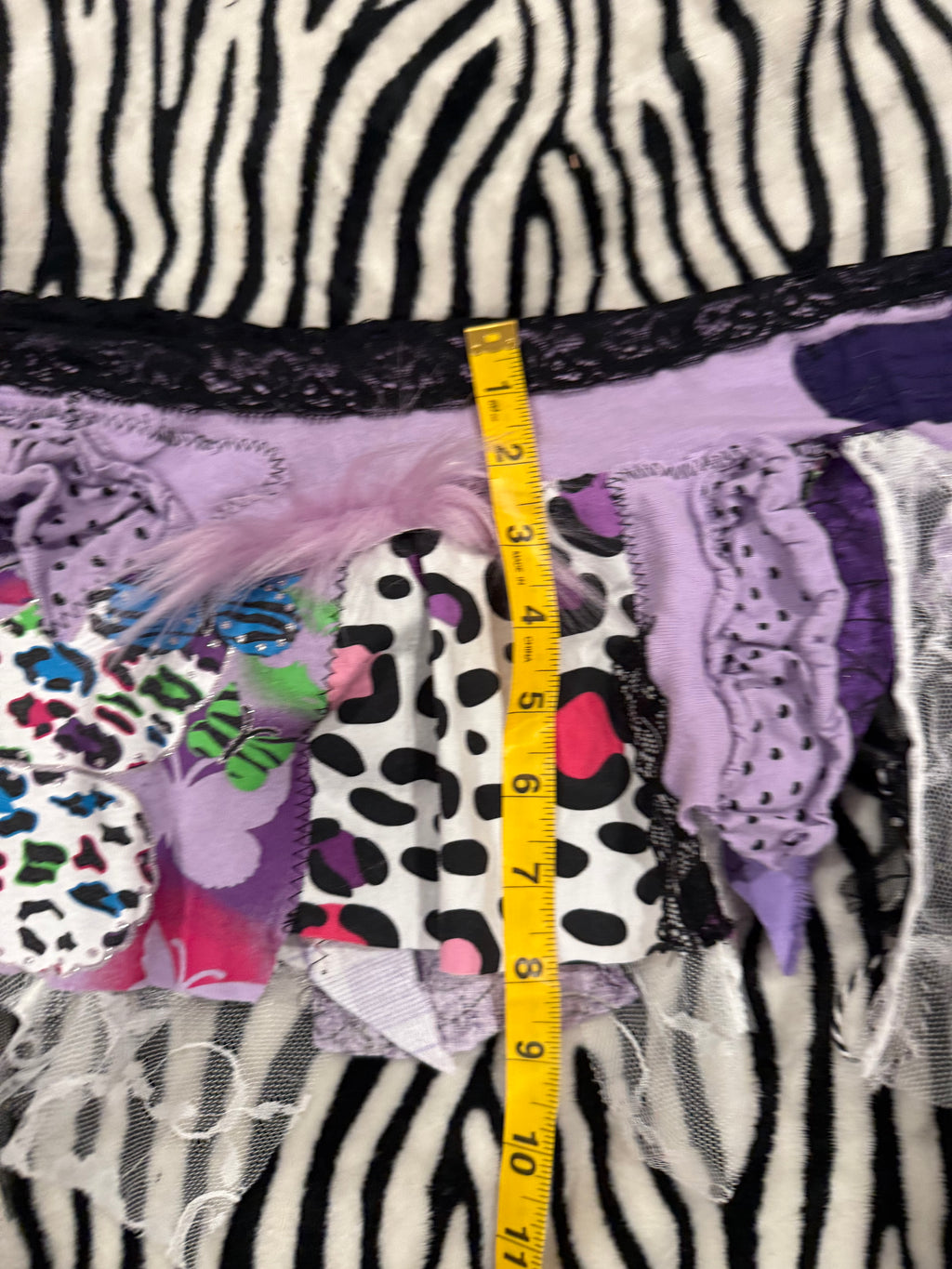 purple scrap skirt size 3xl