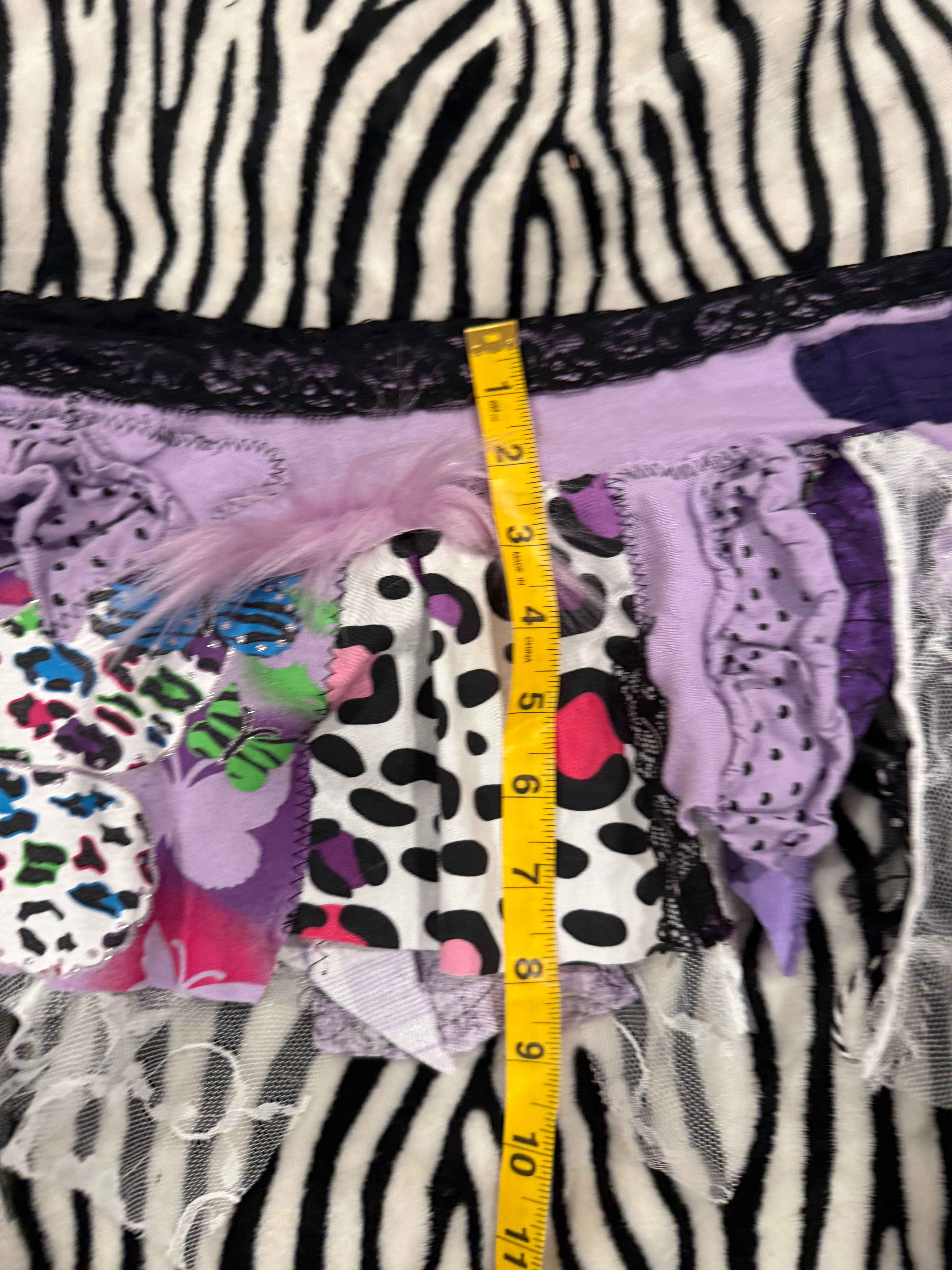 purple scrap skirt size 3xl