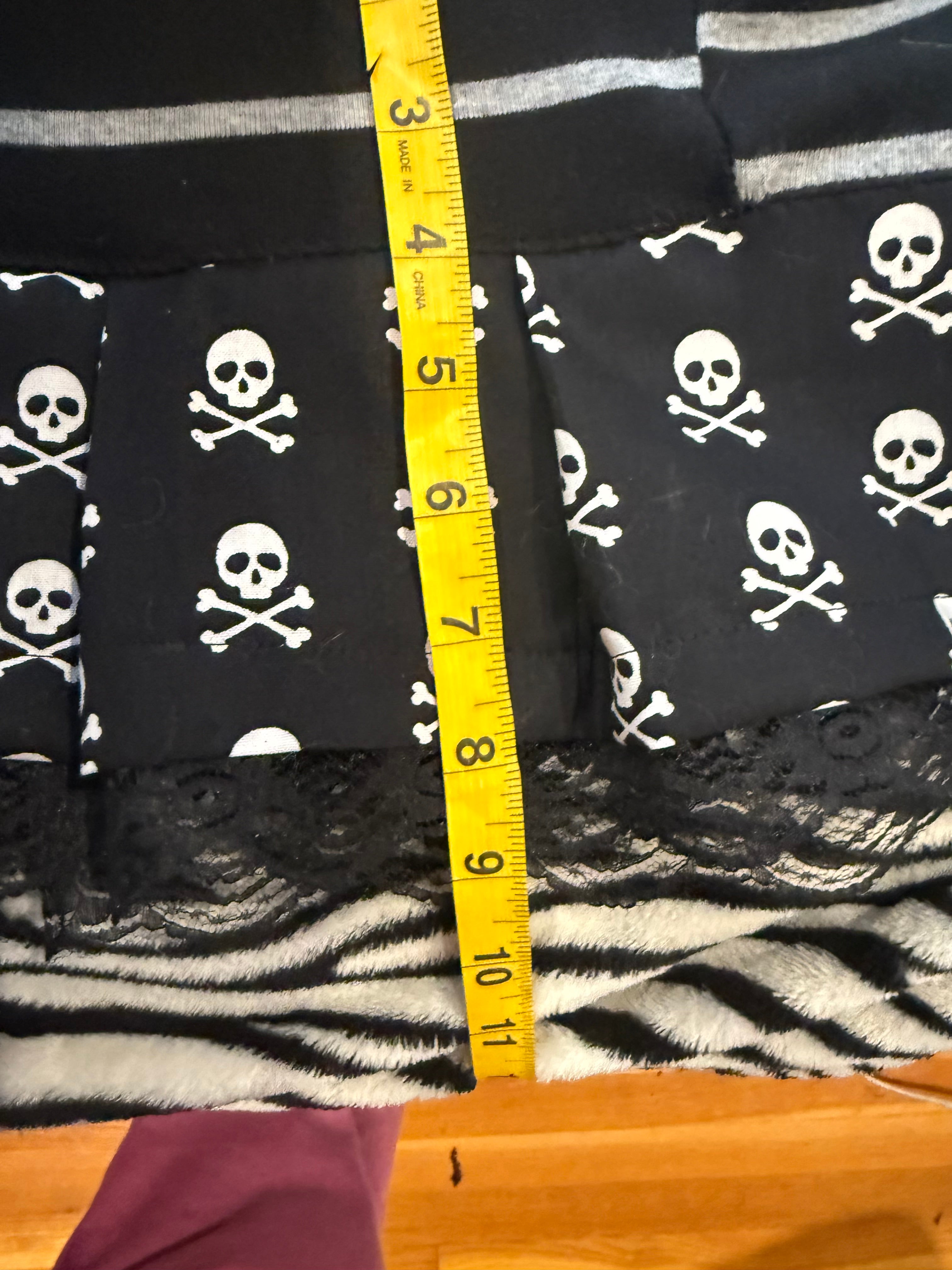 striped skull set size xs