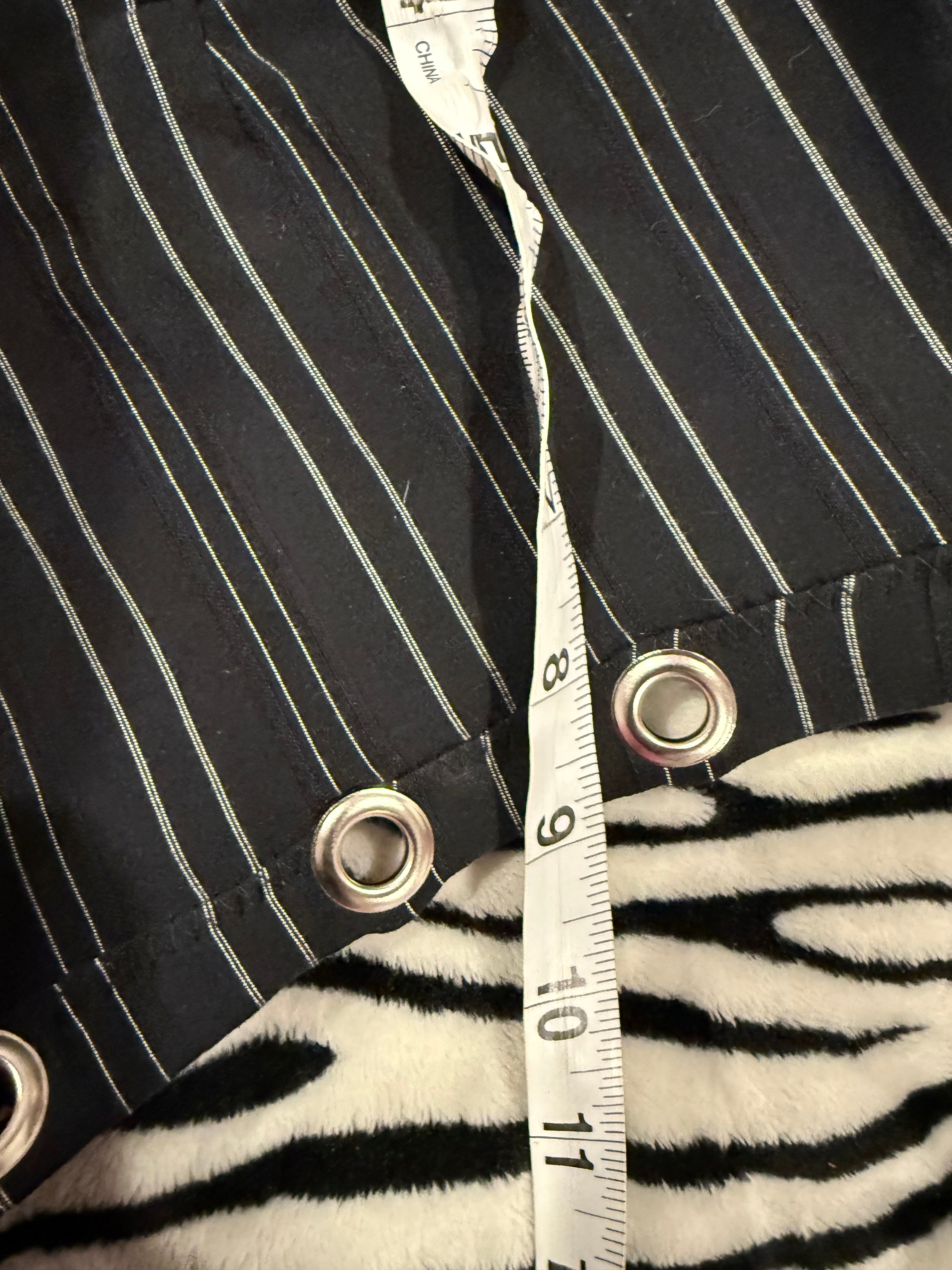 pinstripe micro shorts size xxs/xs