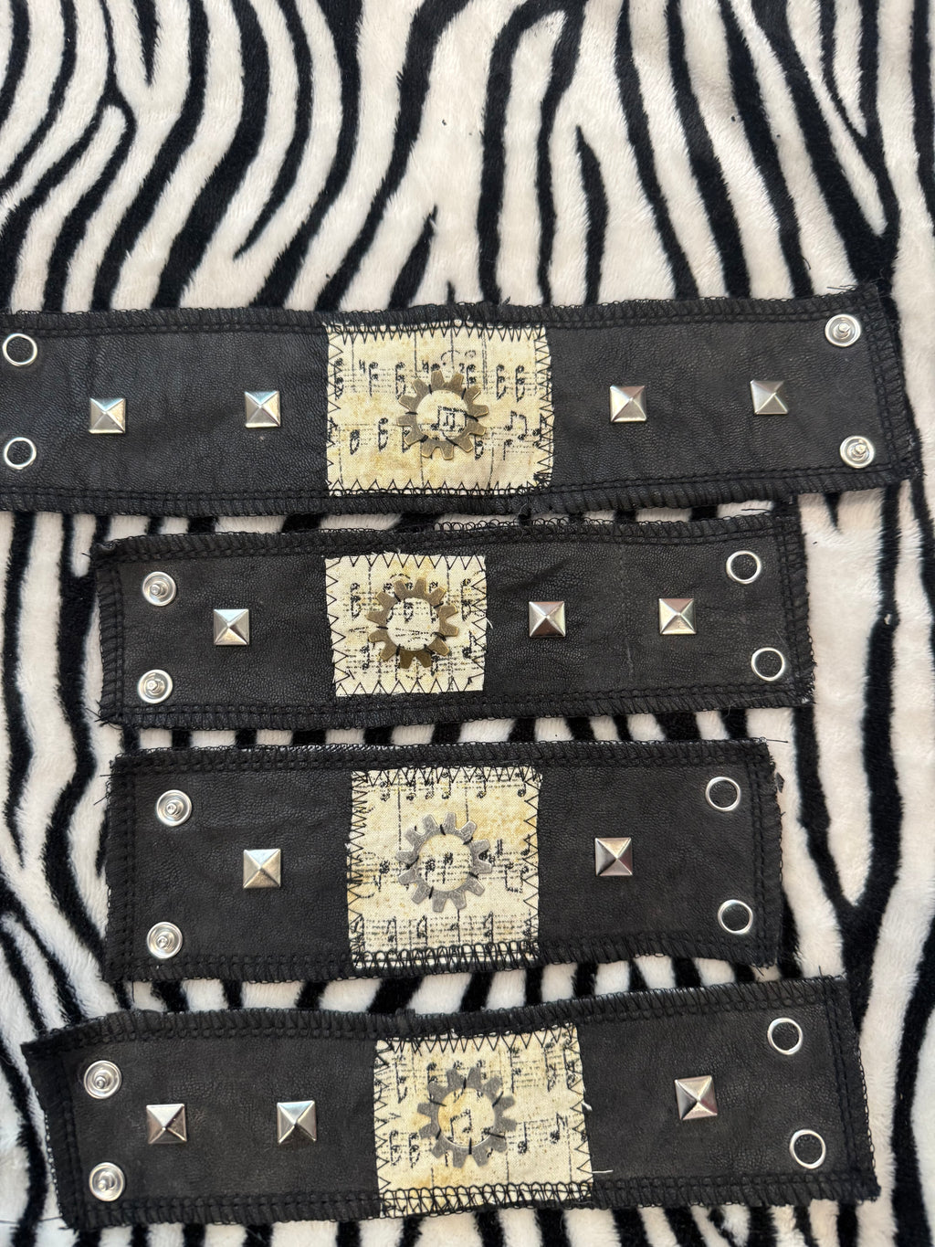 music note studded bracelets