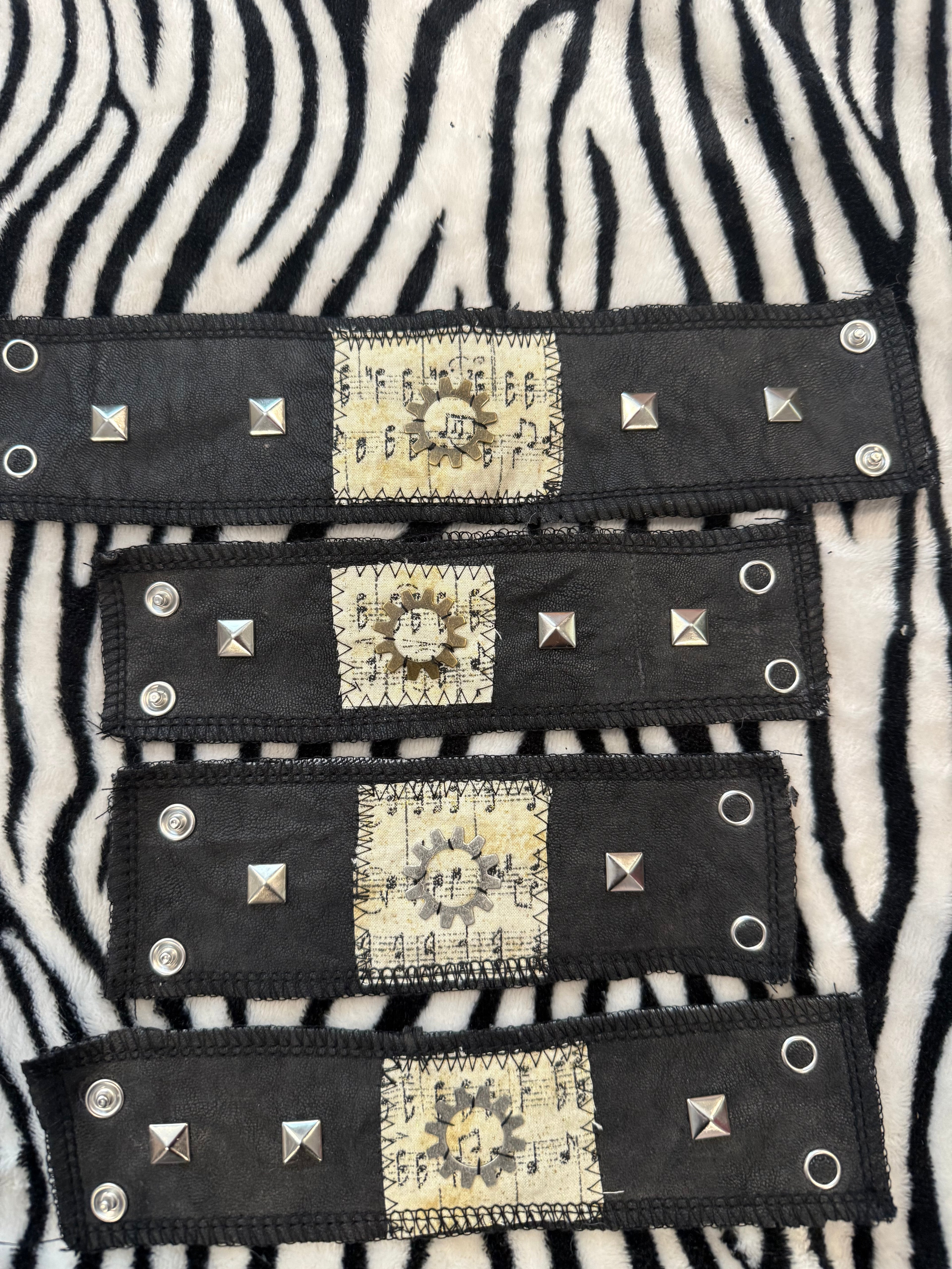 music note studded bracelets