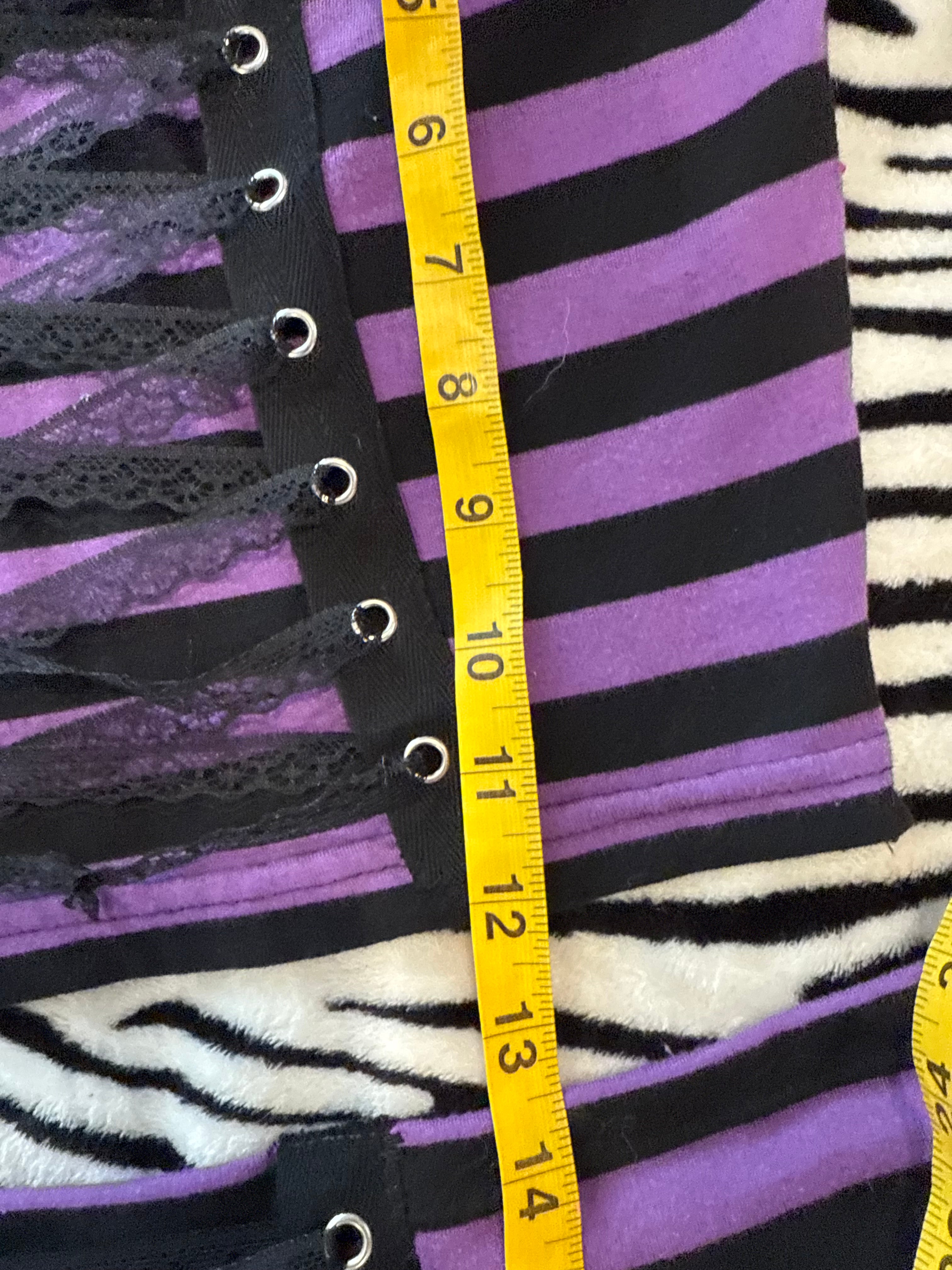 purple & black skull set size s