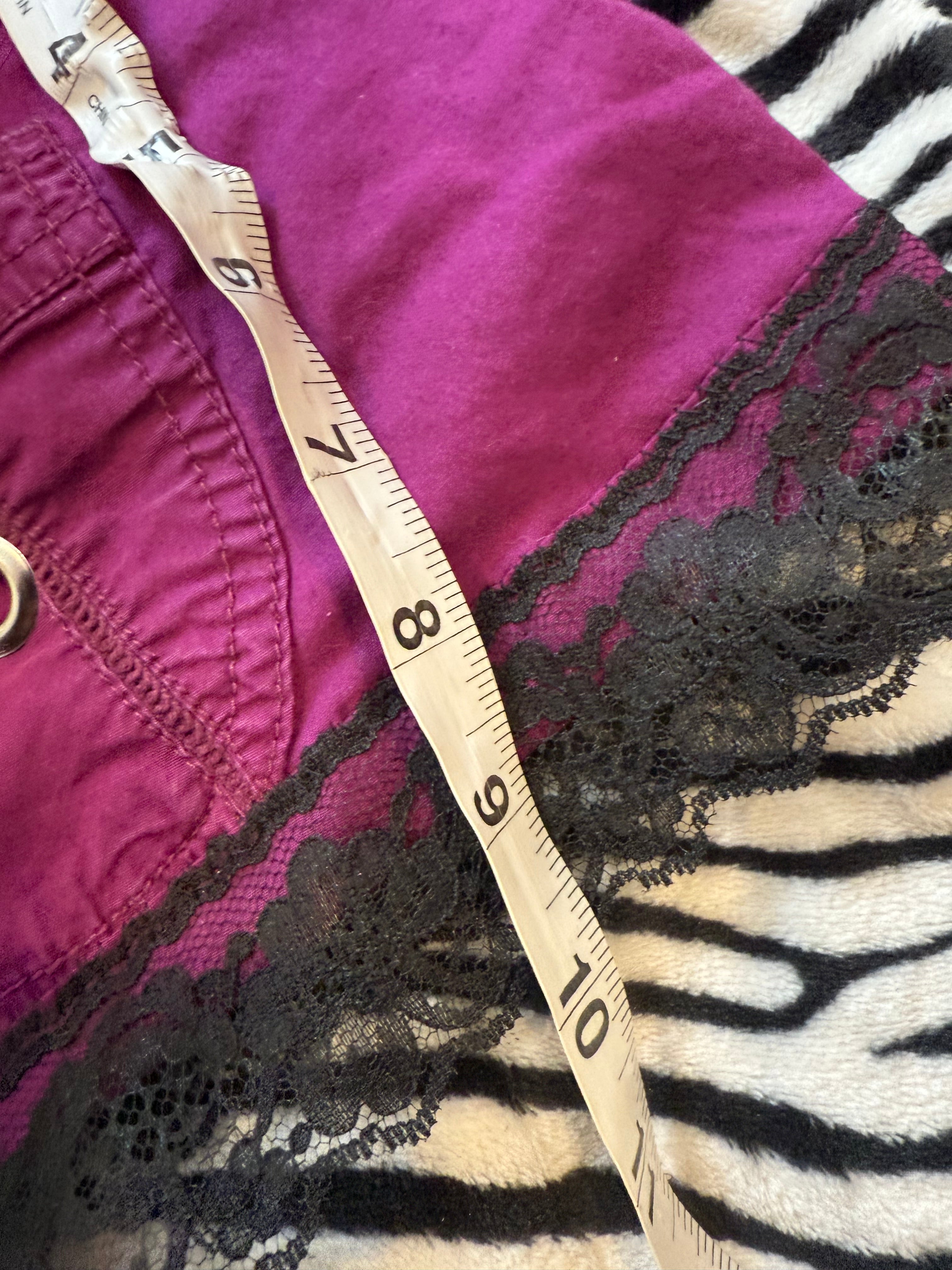 Purple lace shorts size s/m