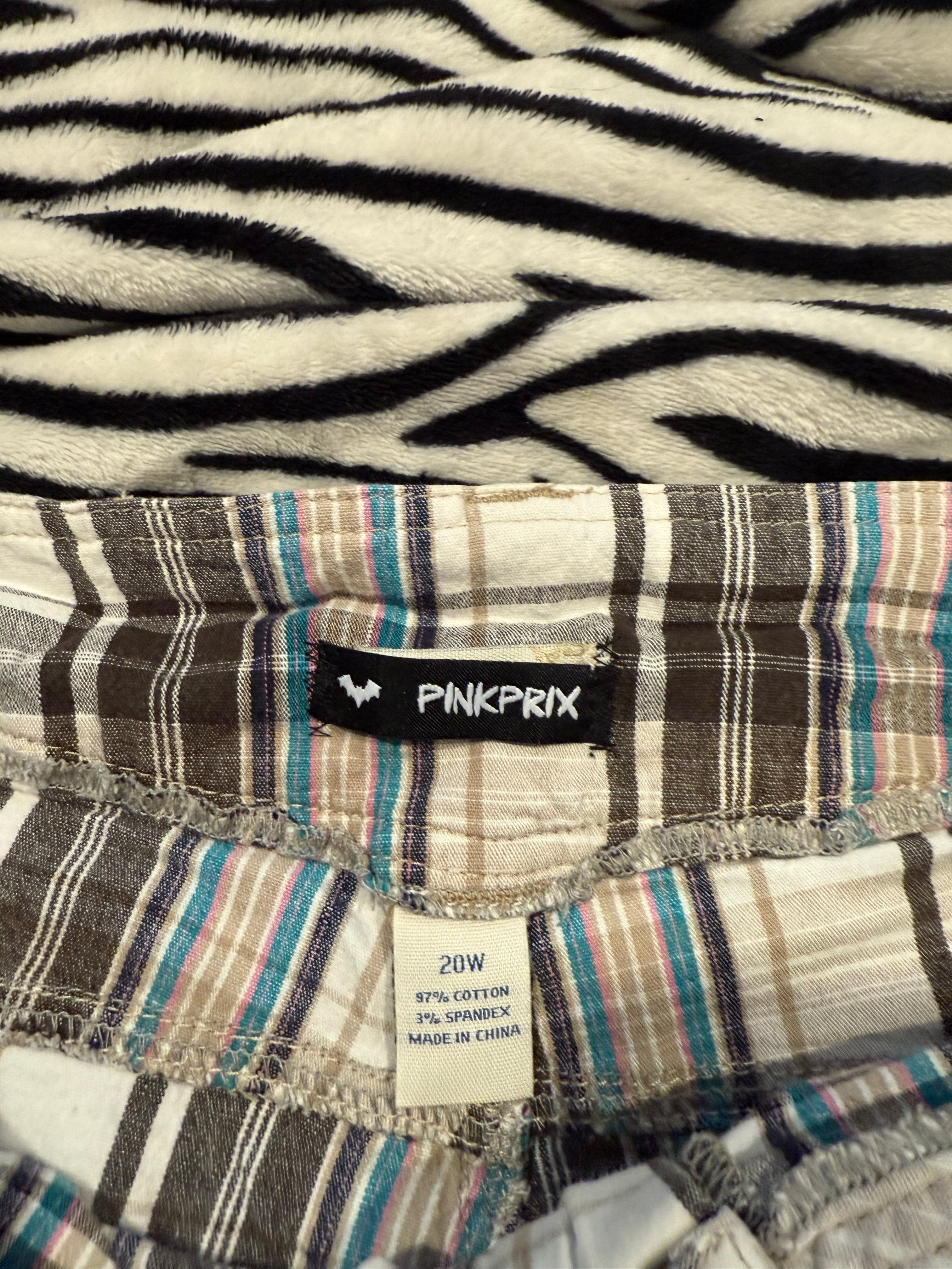 plaid skull shorts size 2xl