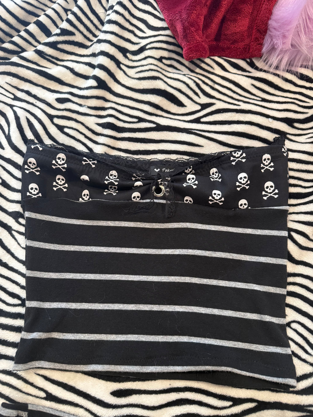 striped skull set size xs