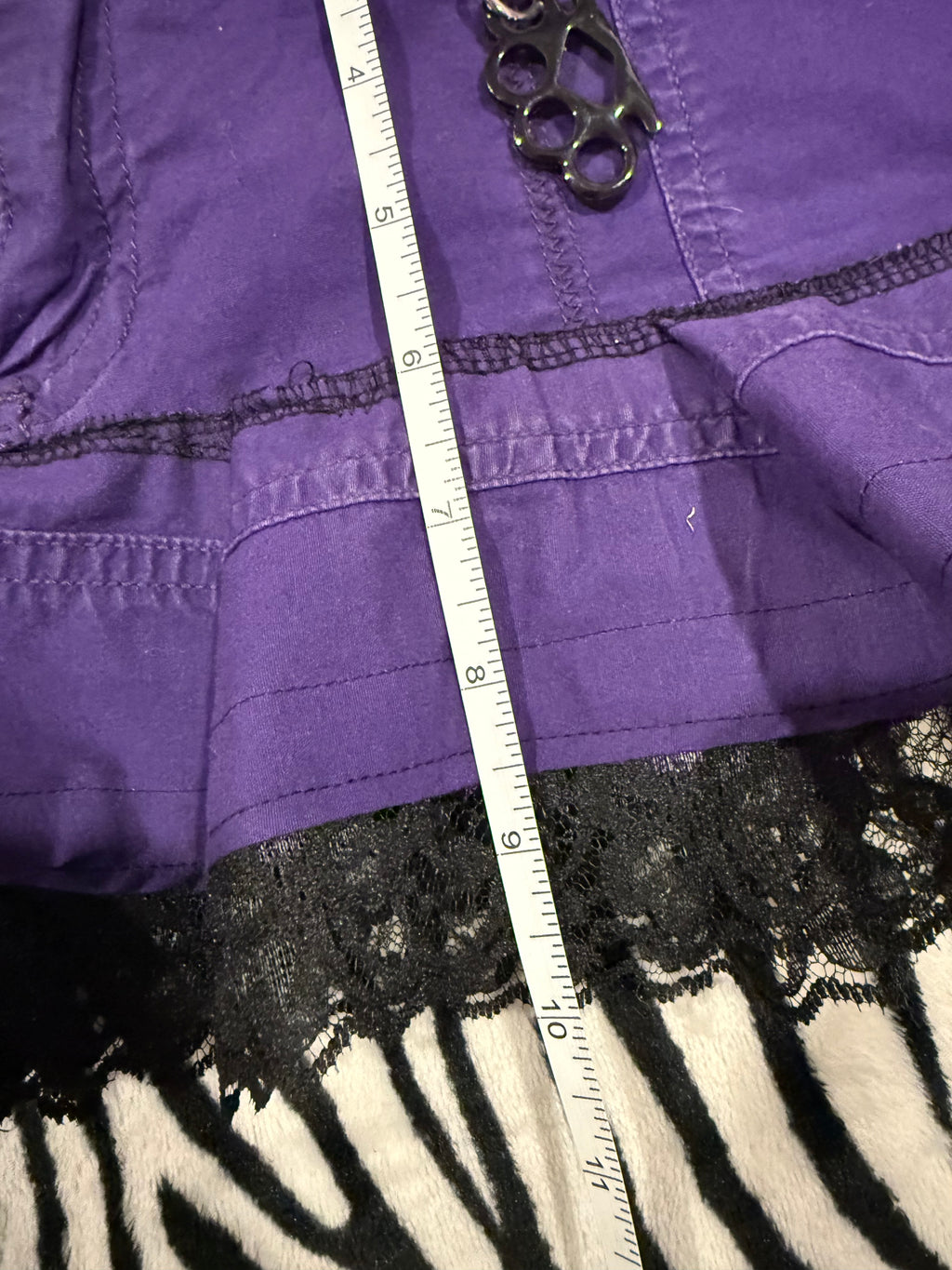 purple brass knuckle skirt size L