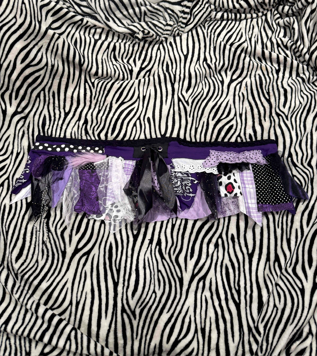purple scrap skirt size 3xl