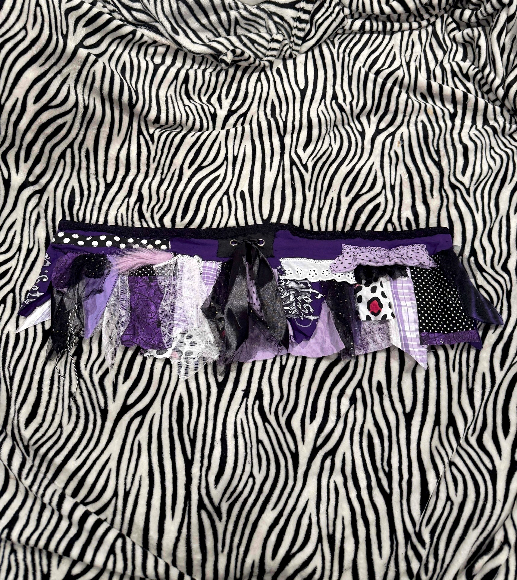 purple scrap skirt size 3xl