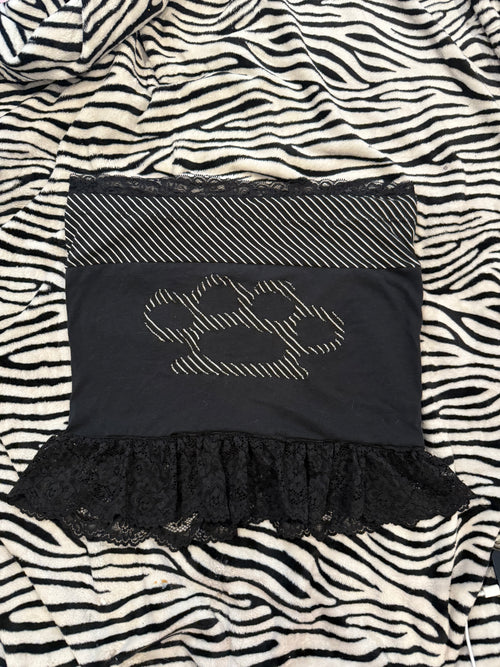 brass knuckle lace tube top size m/l
