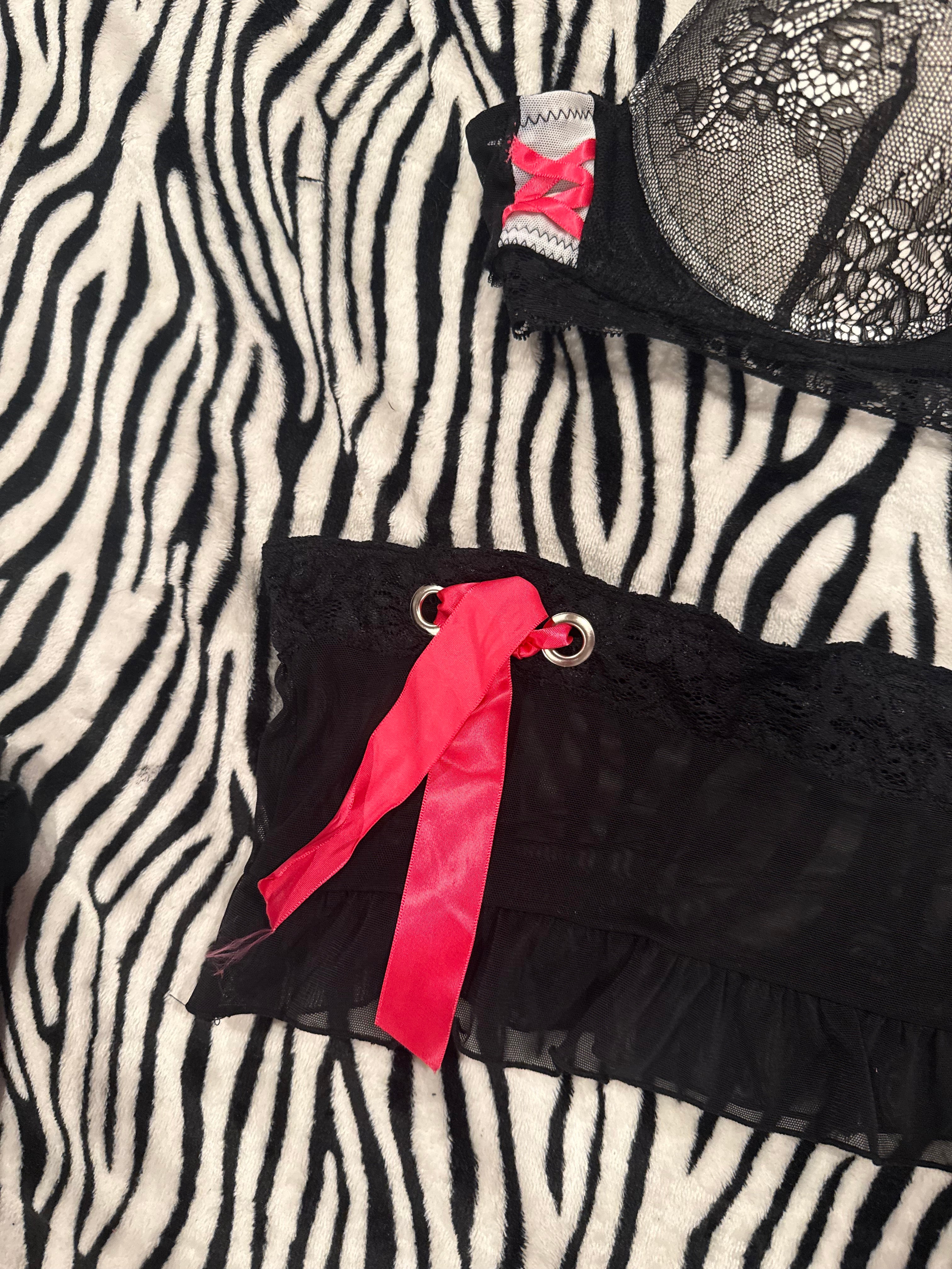 black white & pink set size m