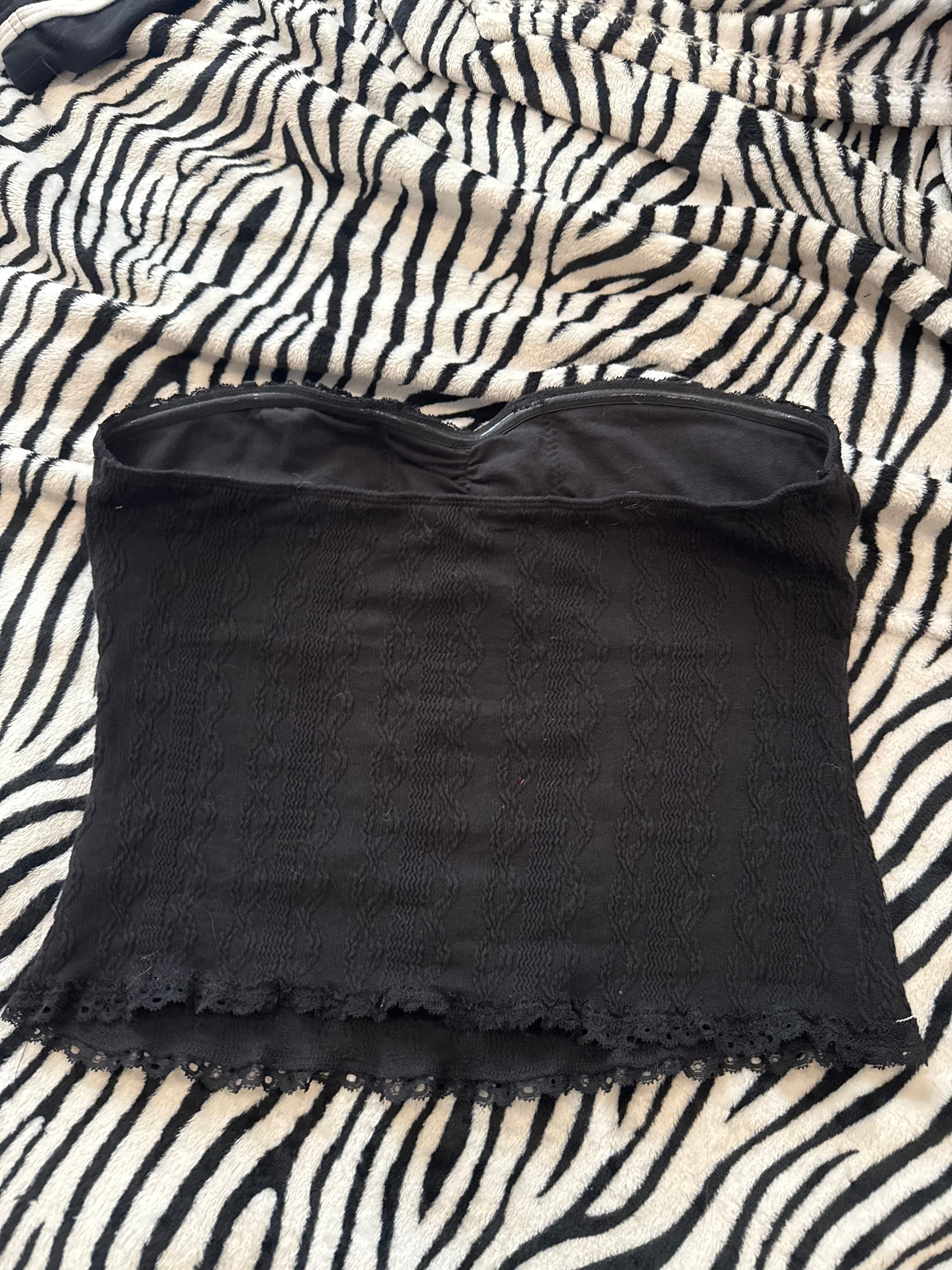 lace plaid skull top size s/m