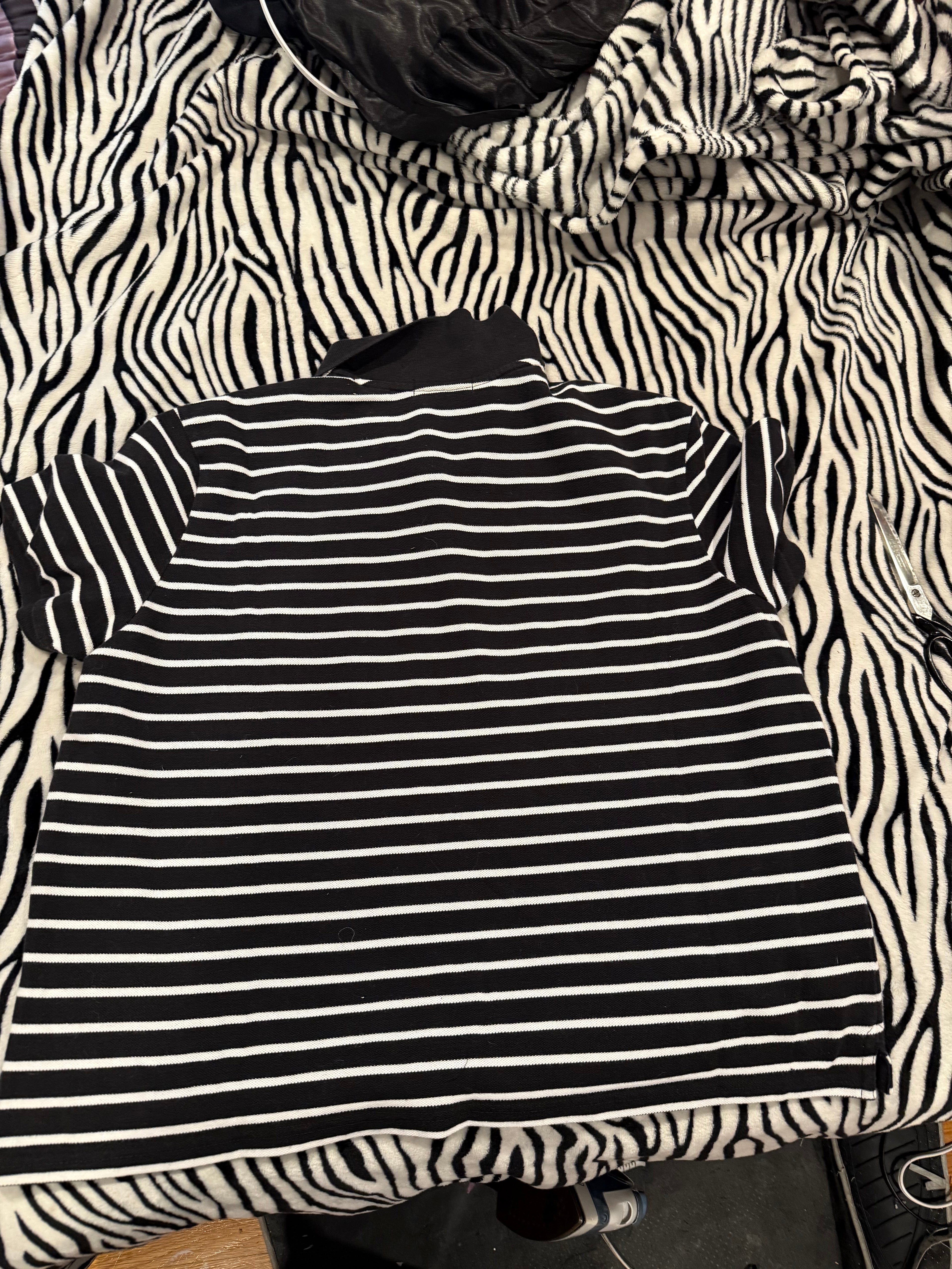 striped circuit board polo size xl