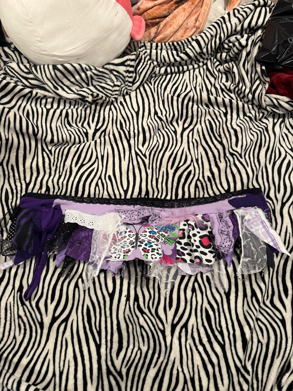 purple scrap skirt size 3xl