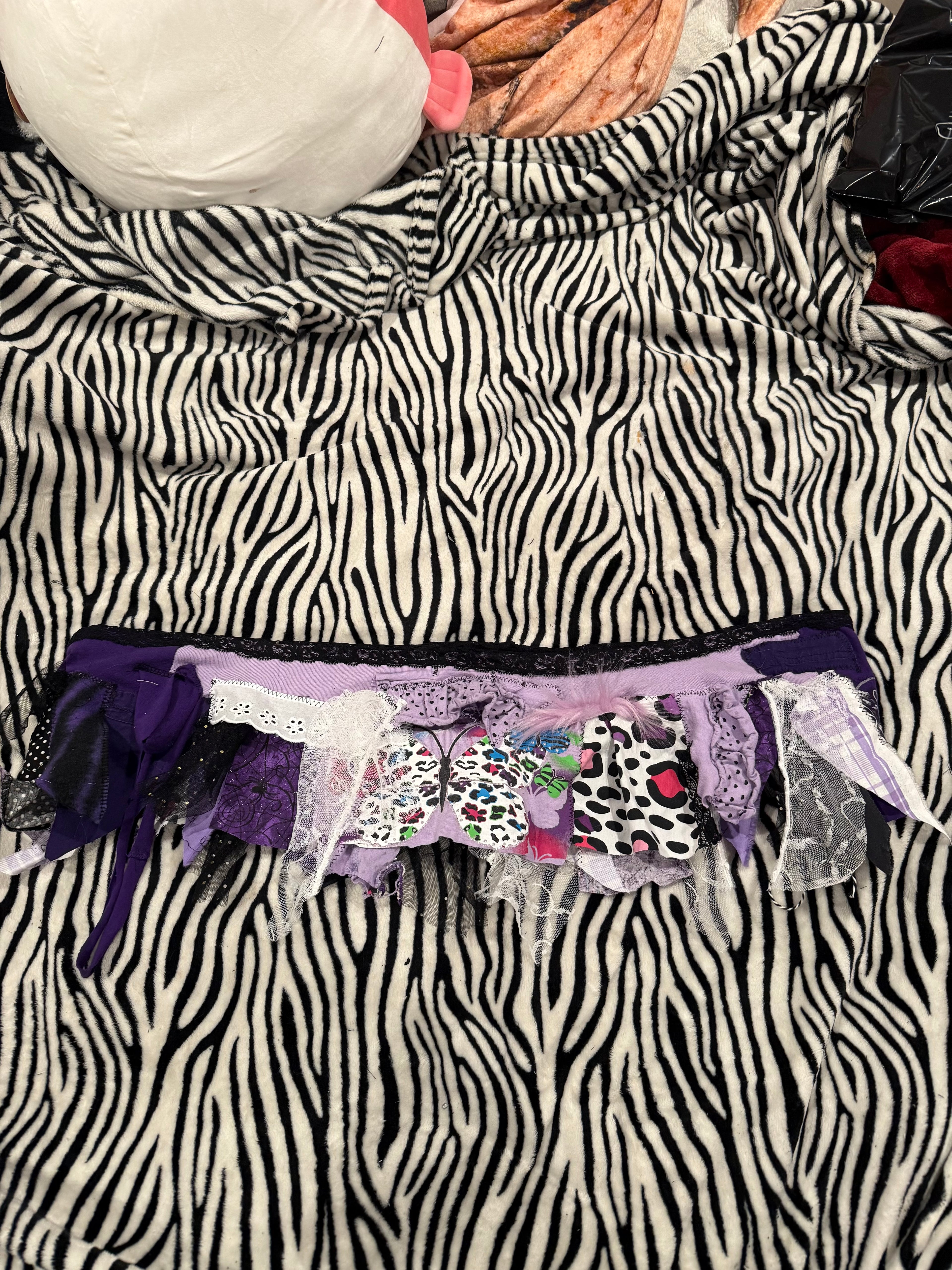 purple scrap skirt size 3xl
