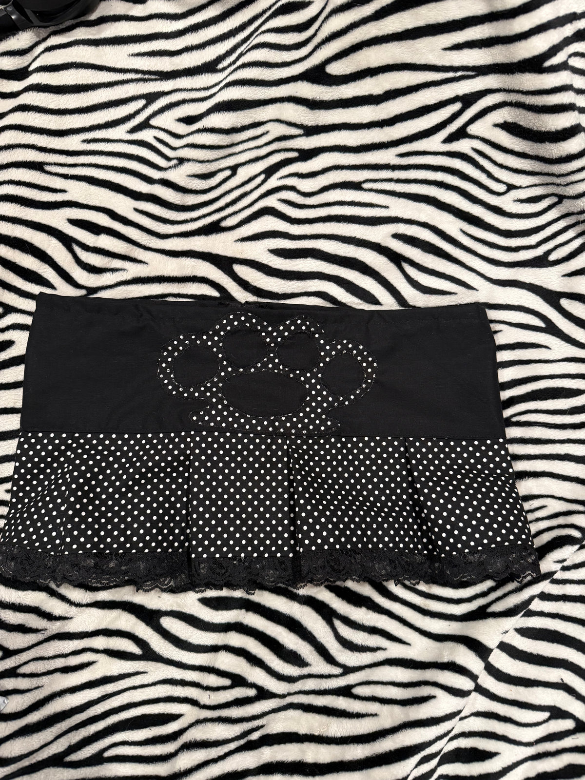 polka dot brass knuckle skirt size s