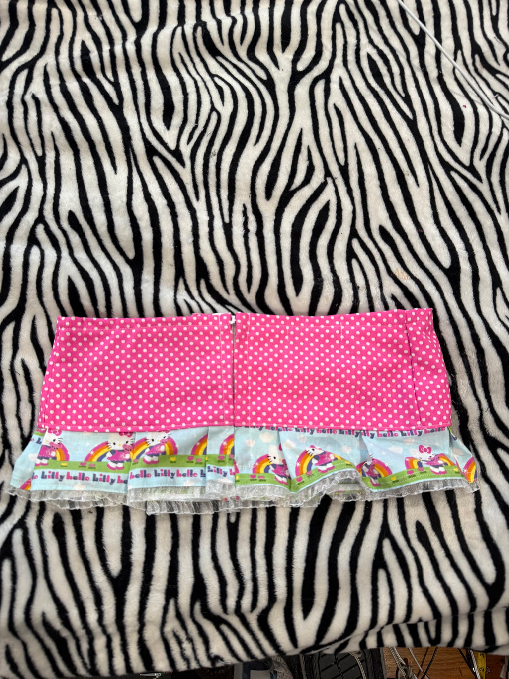 polka dot hello kitty mini skirt size xxs