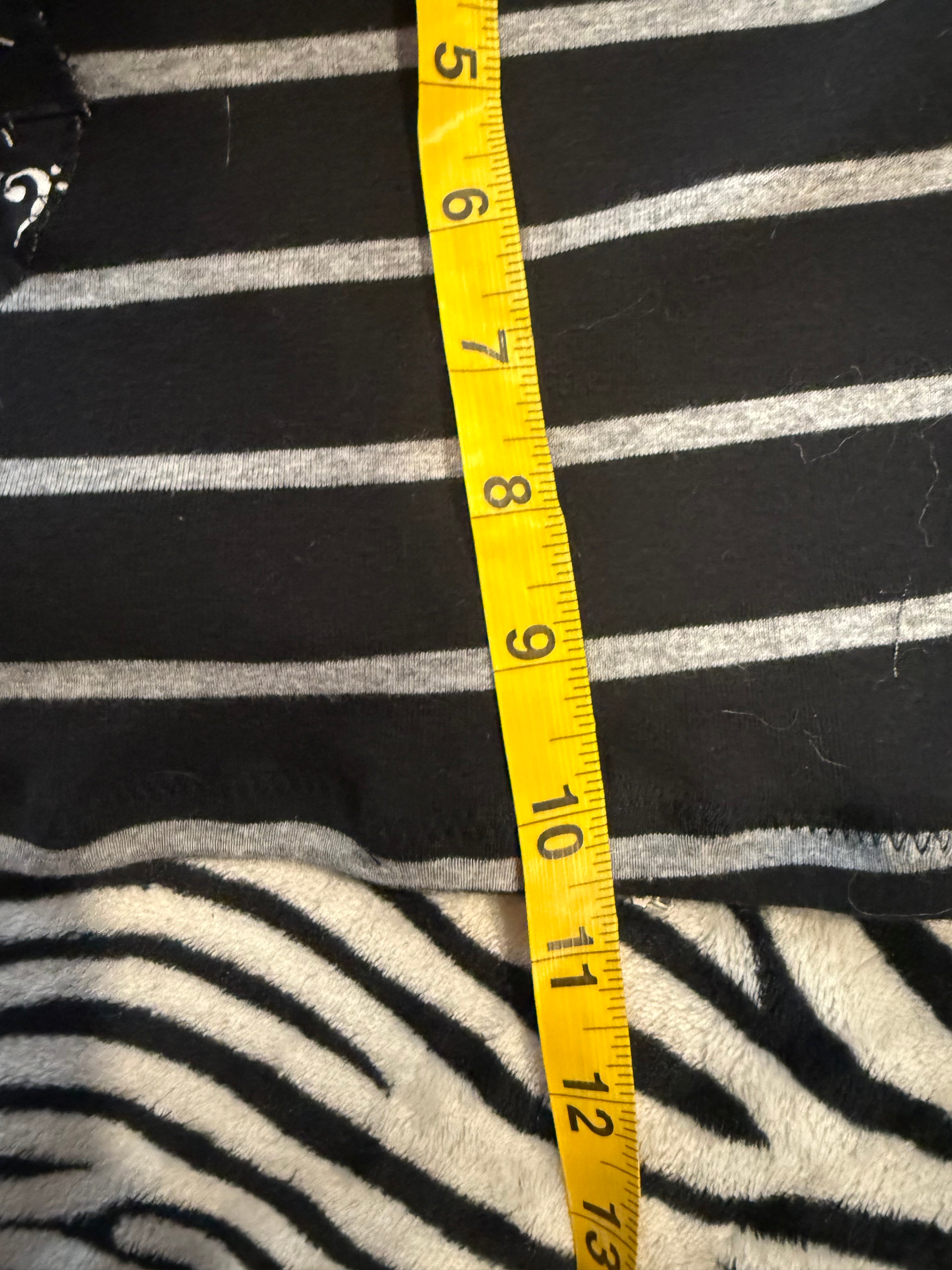 music note striped tube top size xl/2xl