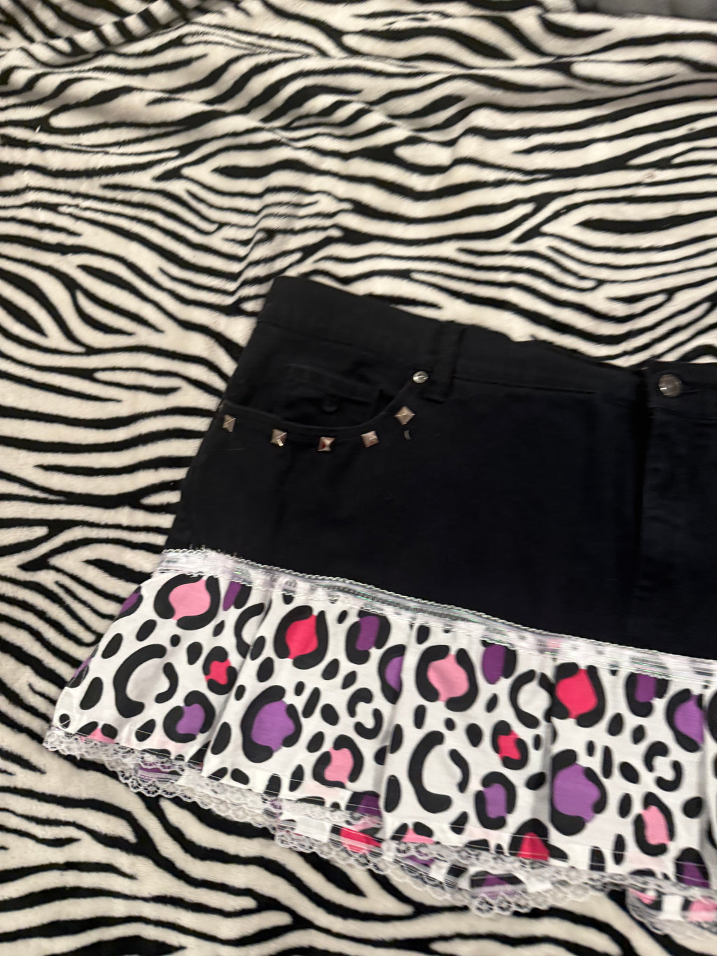 cheetah print mini skirt size 3xl