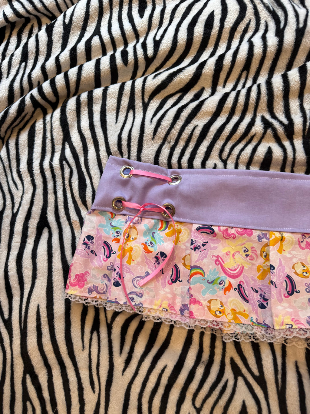 purple & pink mlp skirt size m