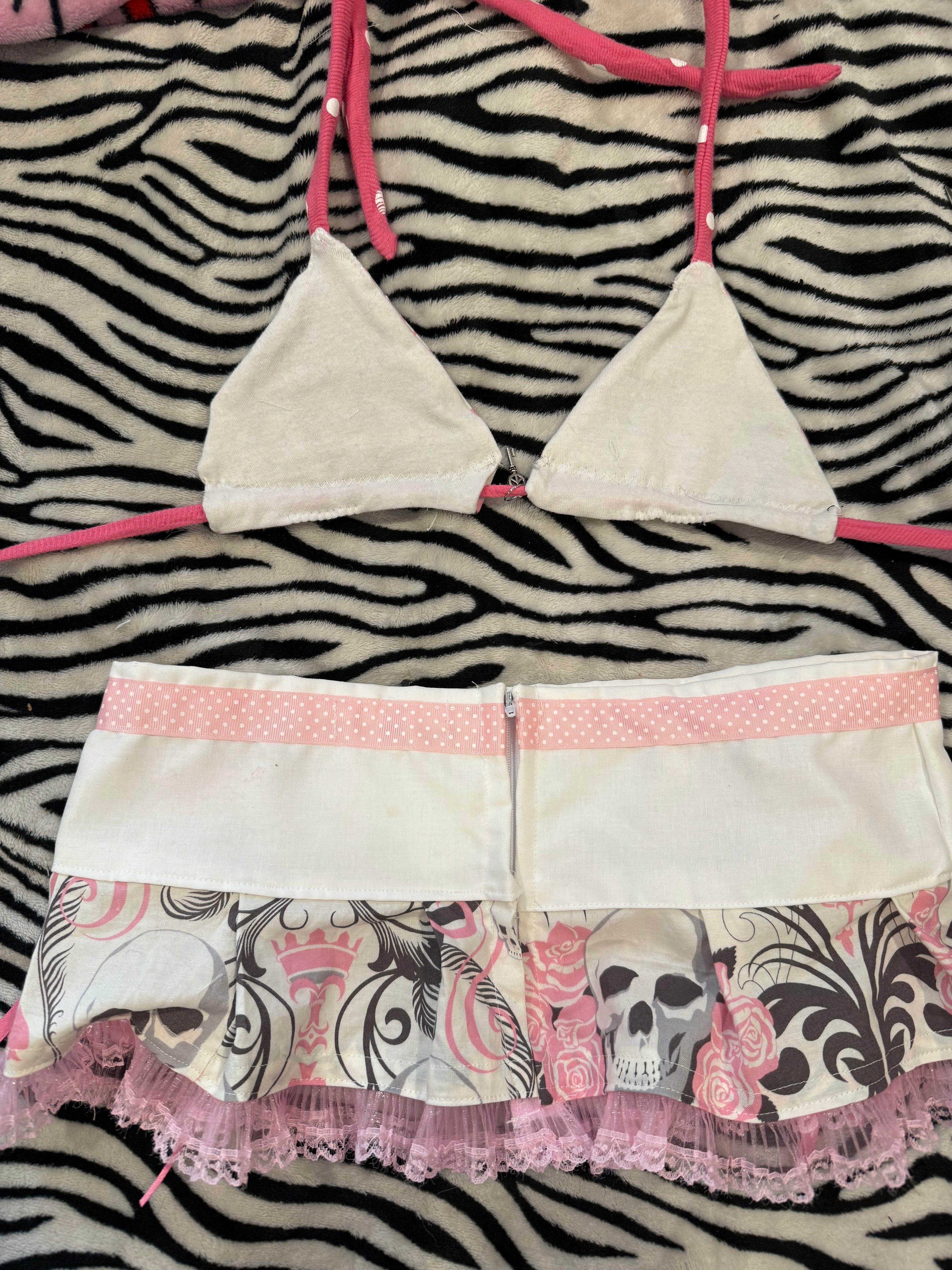 pastel skull rave set size xs