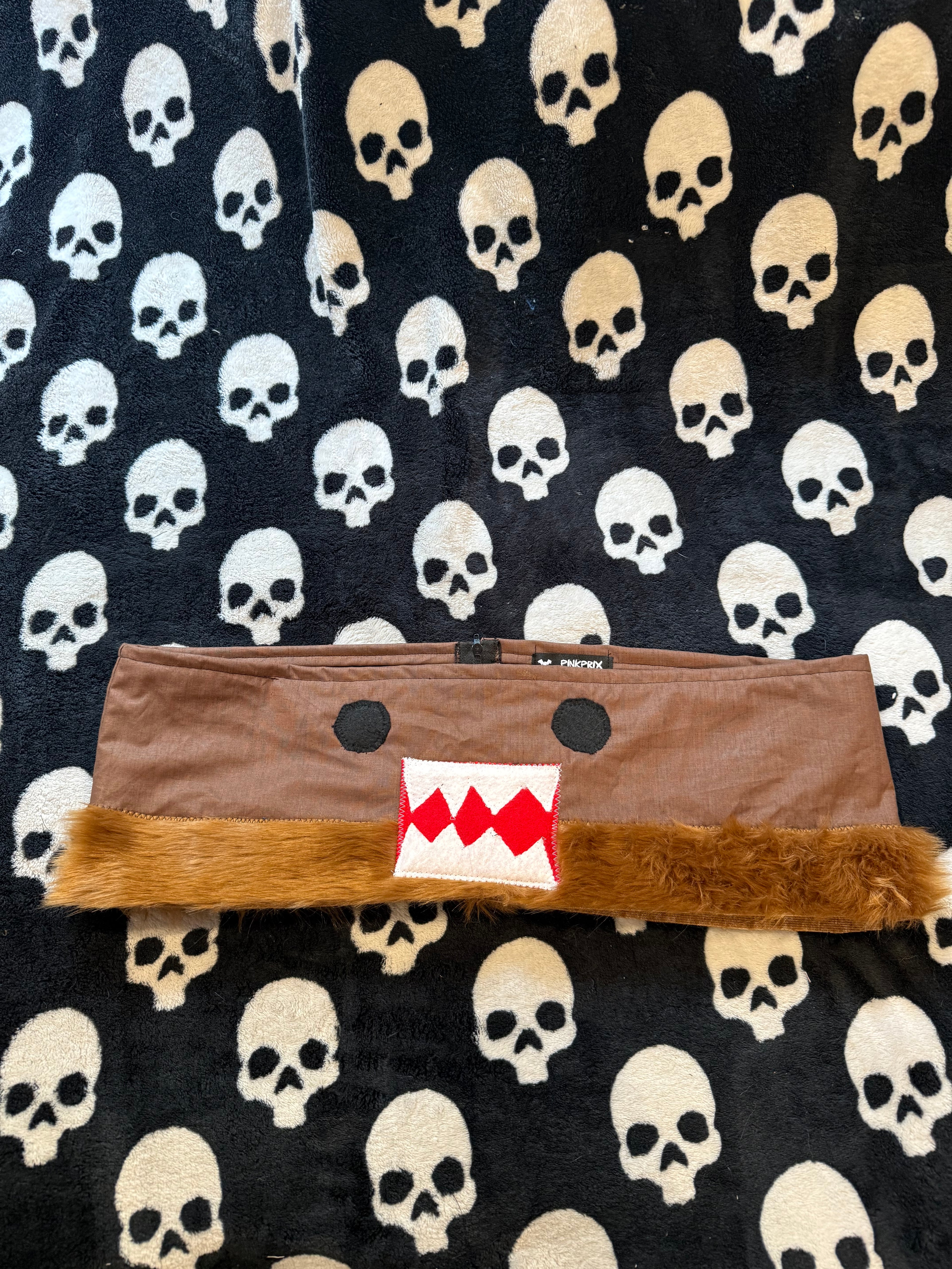 brown fur Domo skirt size xl