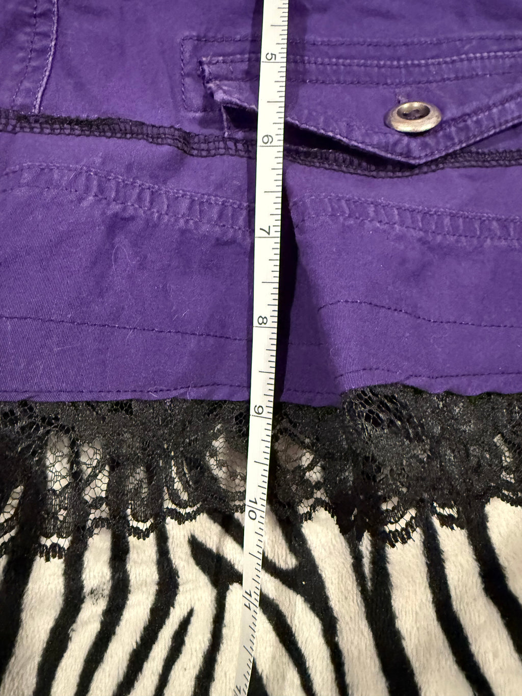 purple brass knuckle skirt size L