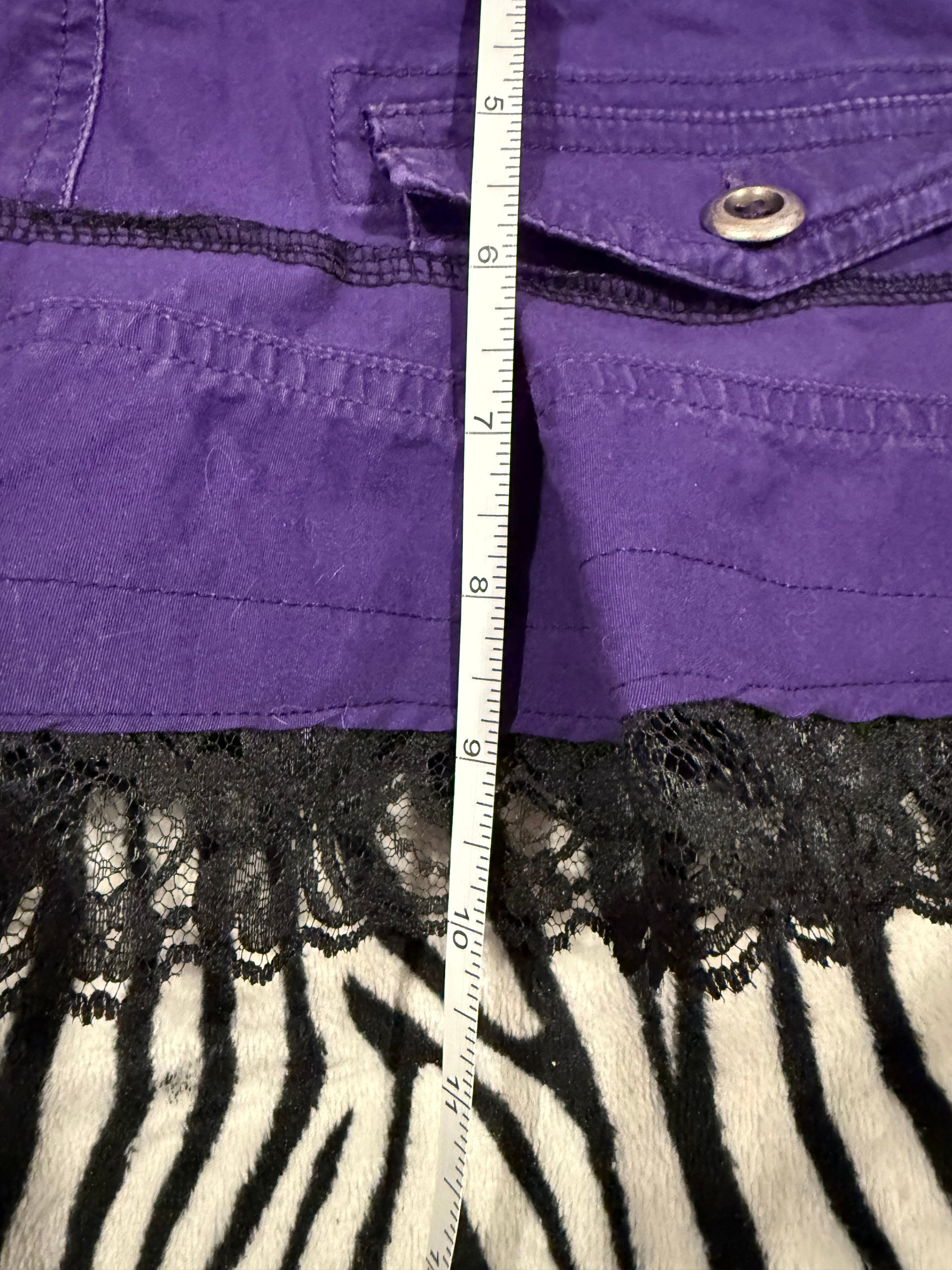 purple brass knuckle skirt size L