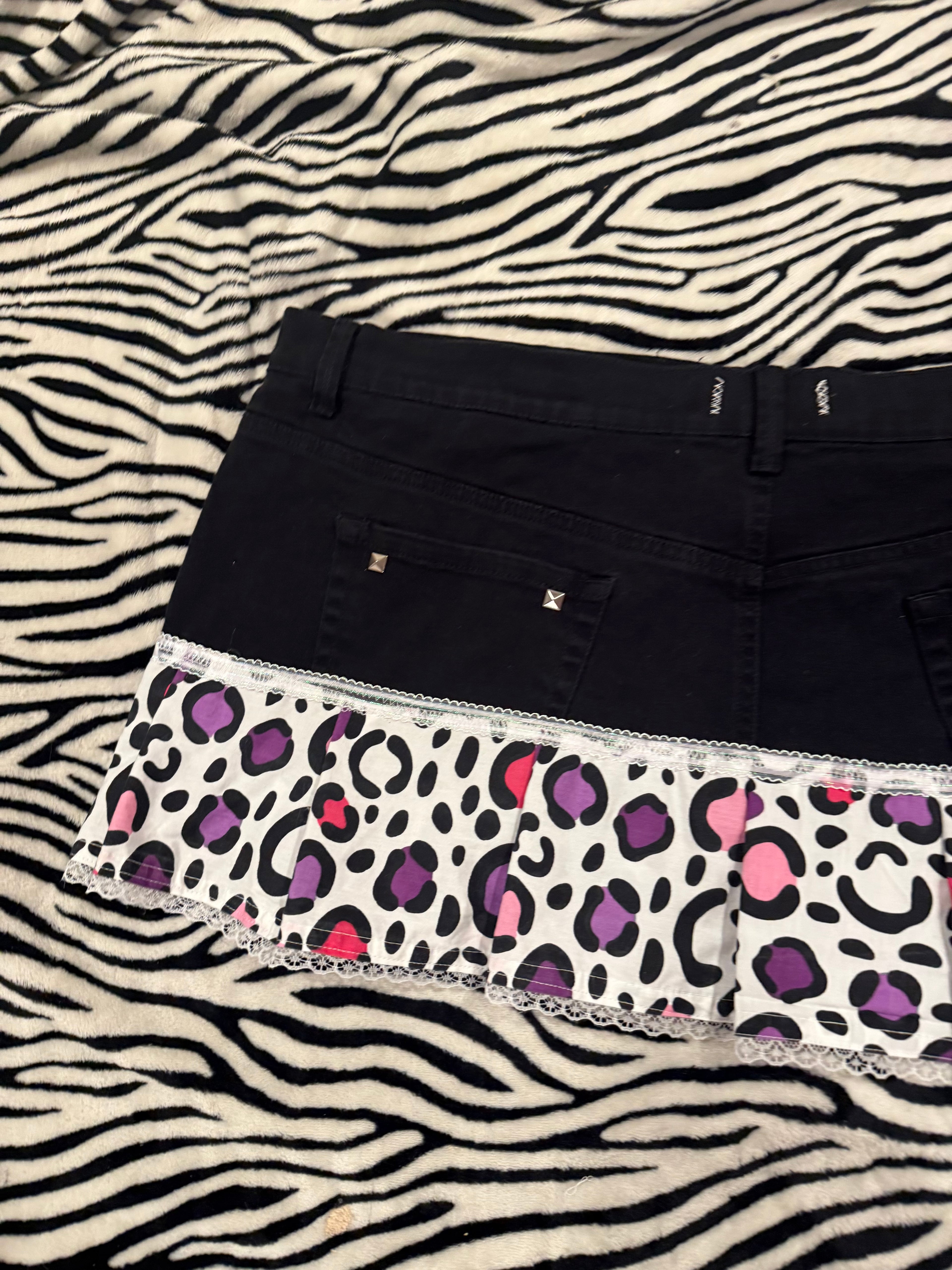 cheetah print mini skirt size 3xl